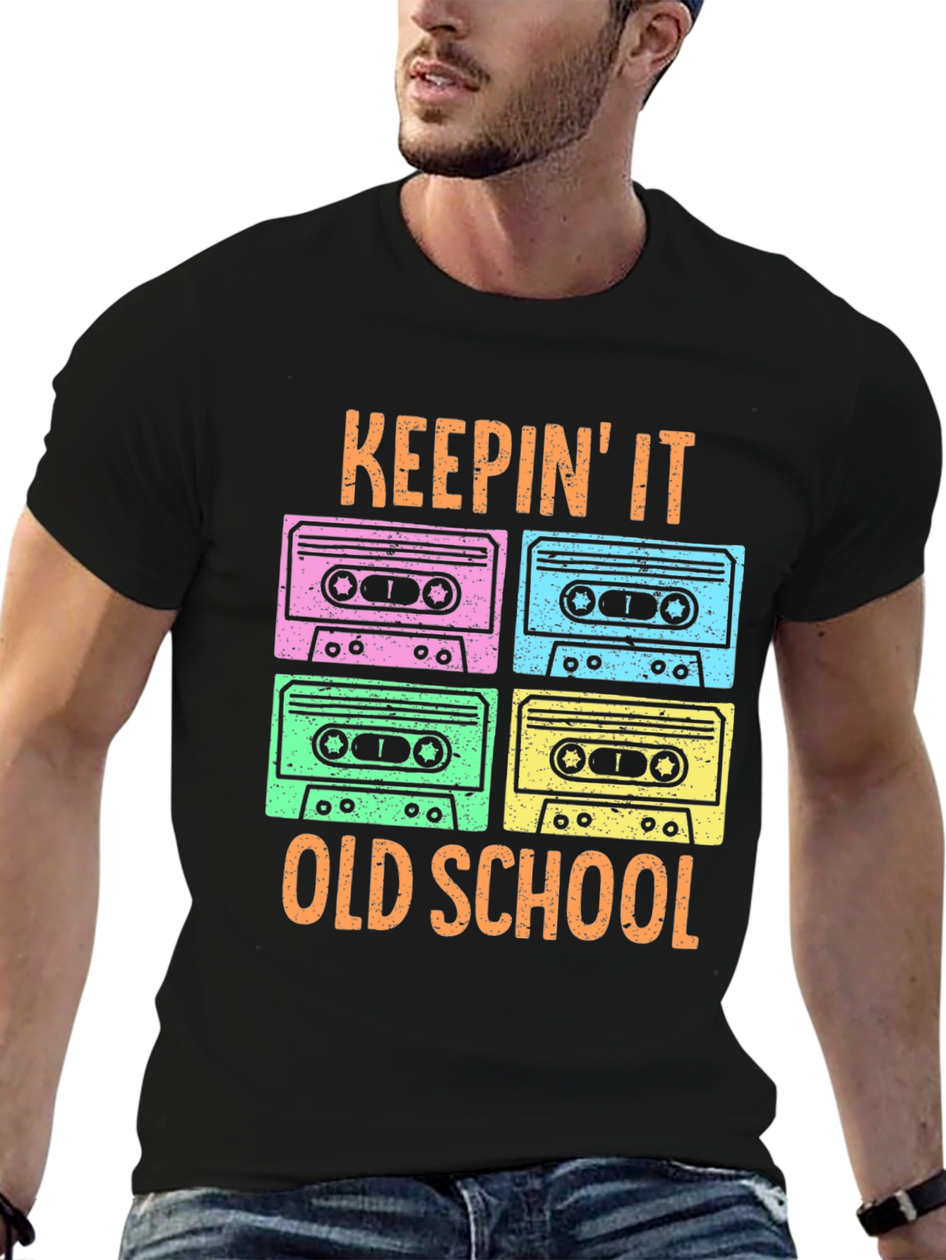 Keepin It Old School Retro Cassette T-Shirt