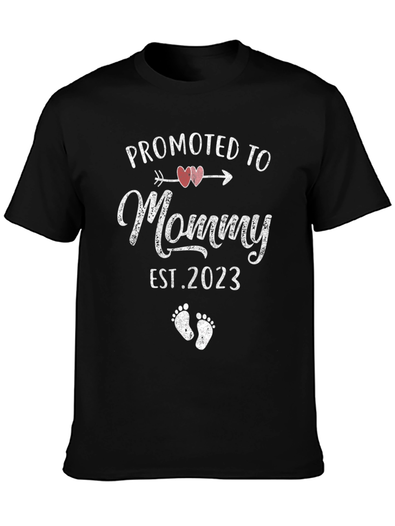 Promoted to Mommy EST 2023 Graphic Tee