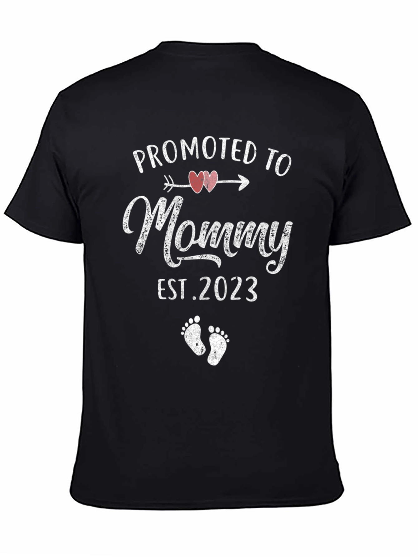 Promoted to Mommy EST 2023 Graphic Tee