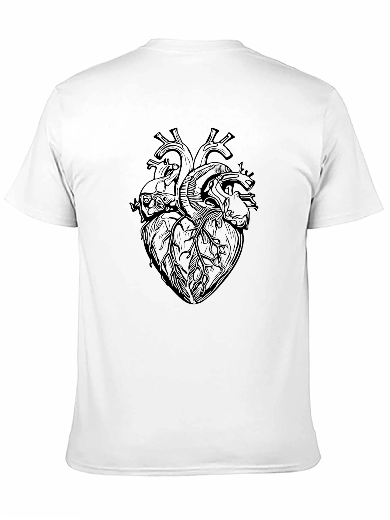 Anatomical Heart Graphic Black T-Shirt