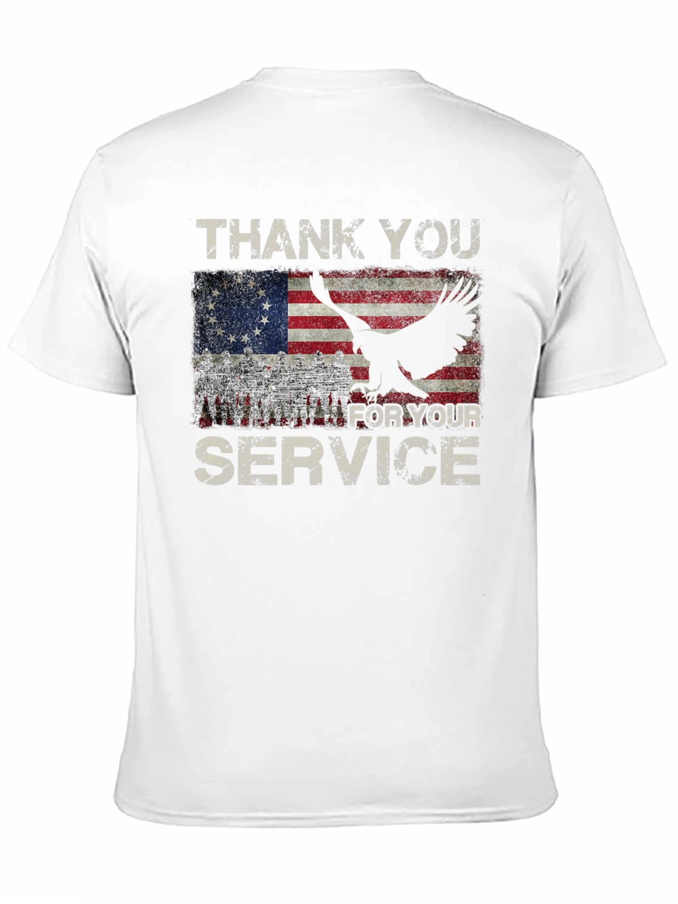 Thank You For Your Service Patriotic T-Shirt