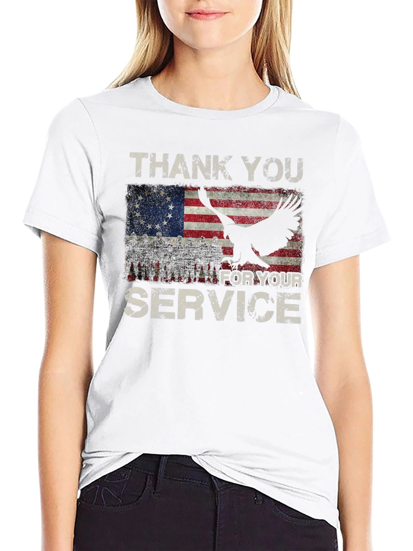 Thank You For Your Service Patriotic T-Shirt