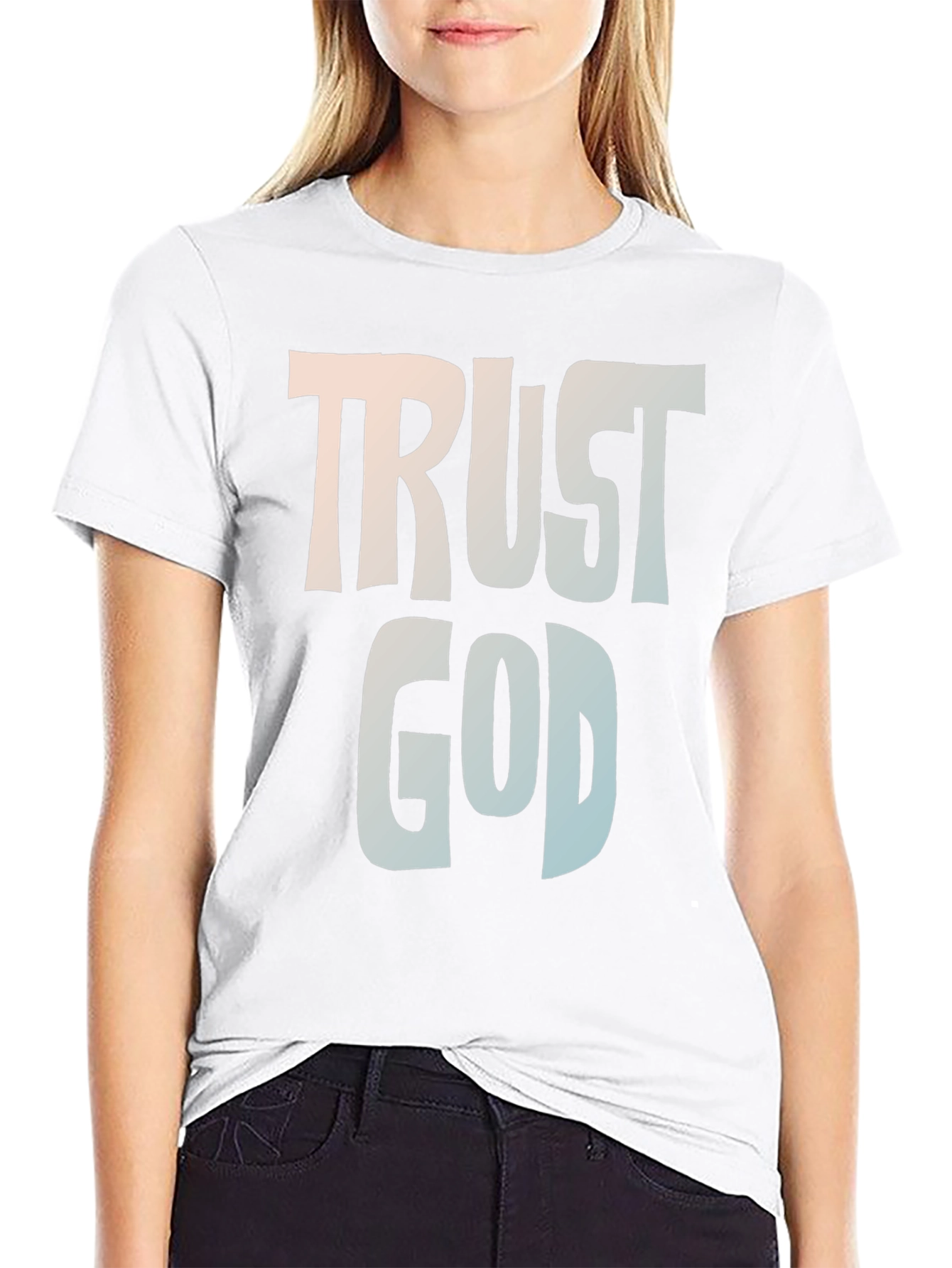 Trust God Graphic Tee - Faith-Based Apparel