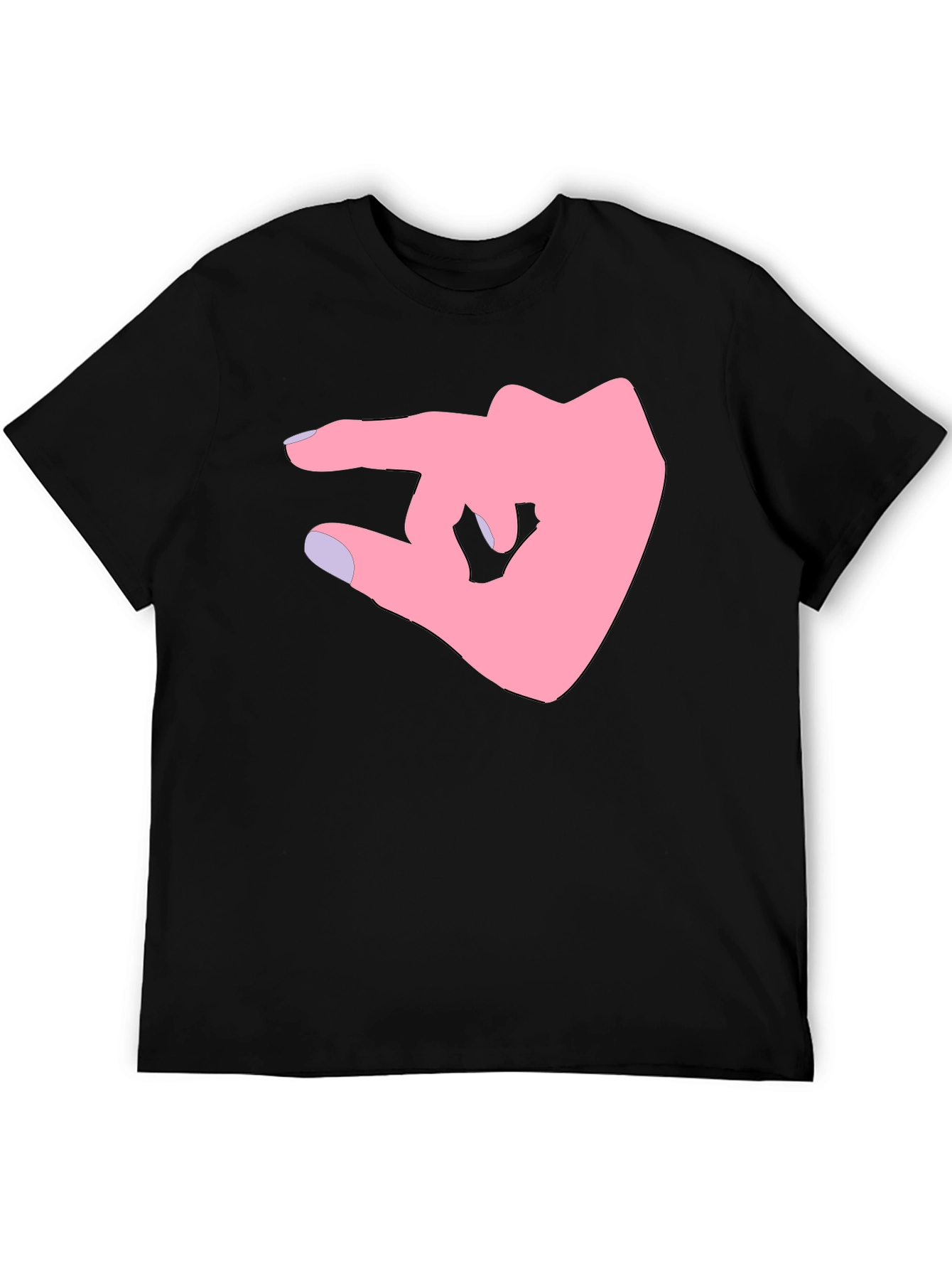 Pinky Promise Graphic Tee - Black Cotton Shirt