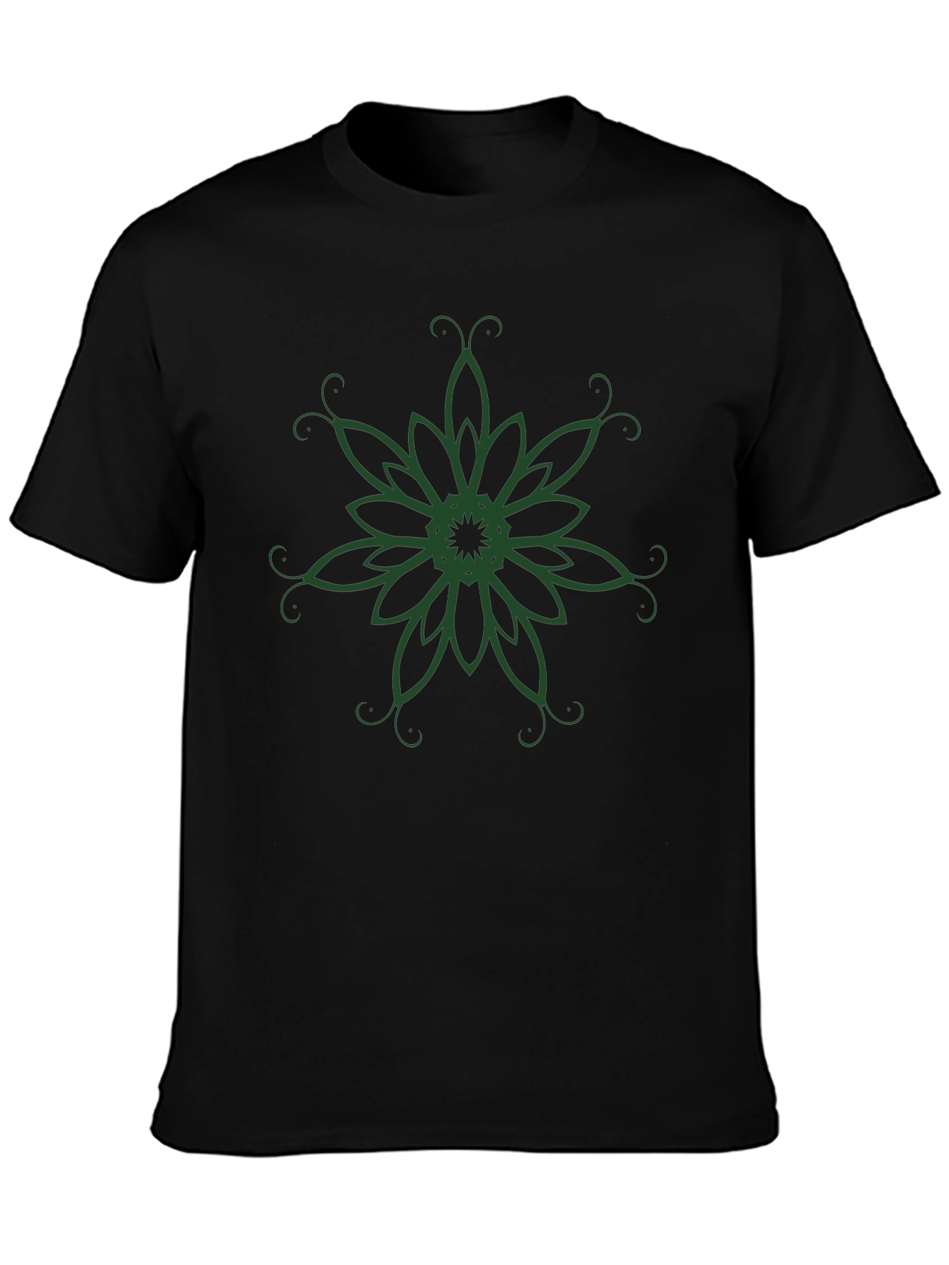 Emerald Green Mandala Graphic T-Shirt