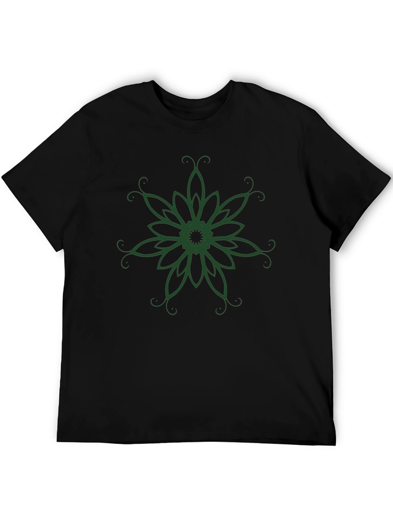 Emerald Green Mandala Graphic T-Shirt