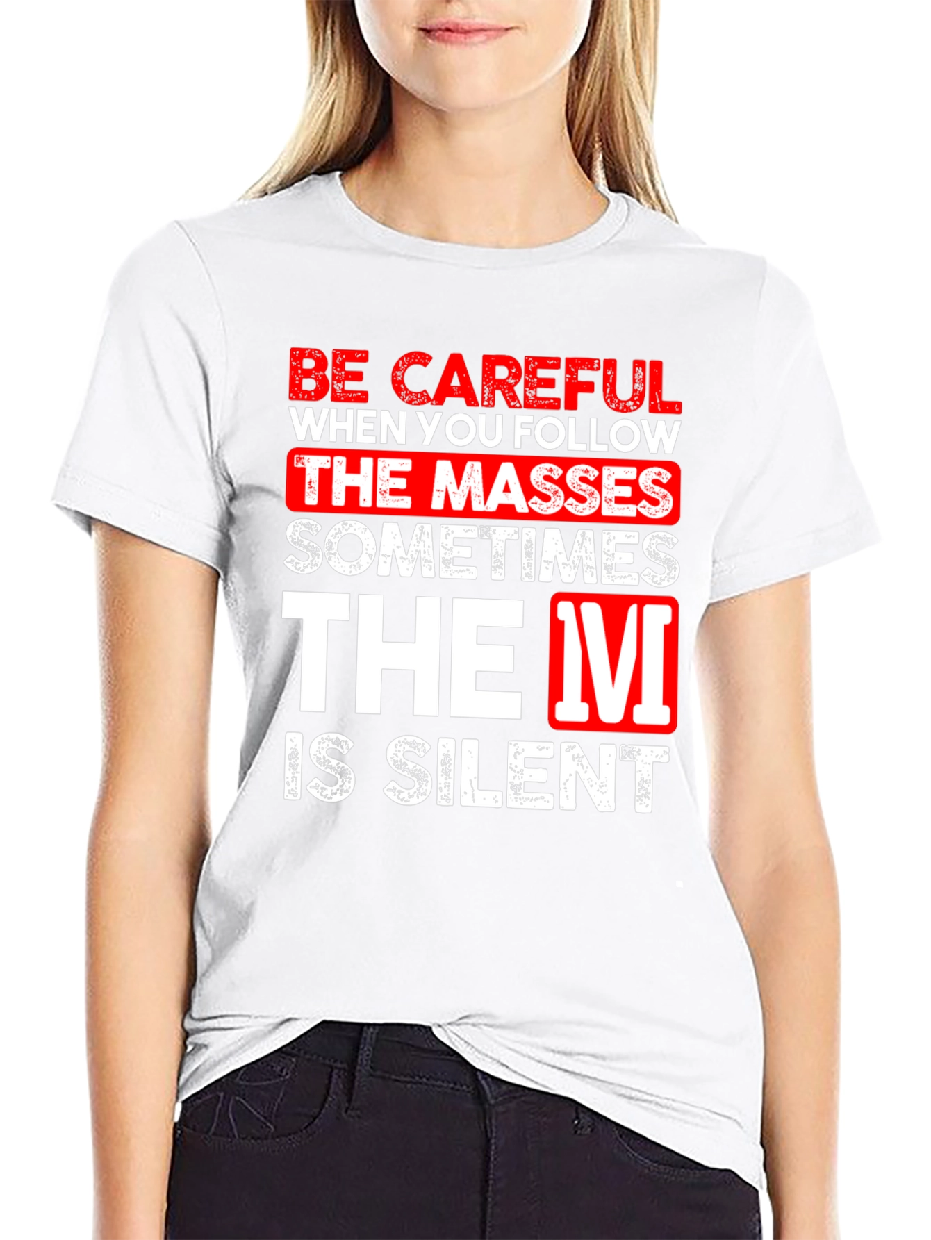 Be Careful Silent T-Shirt Funny Graphic Tee