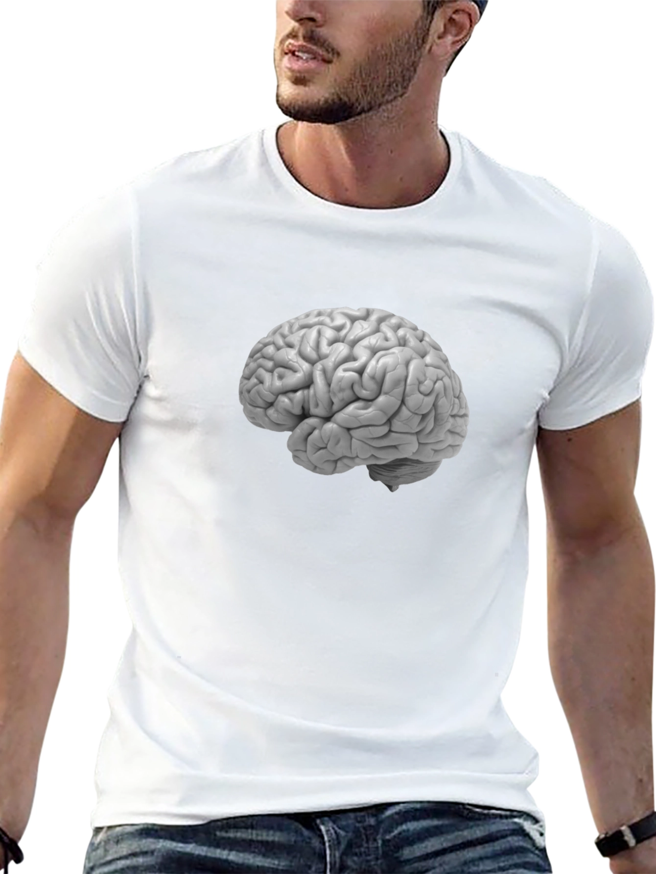 Brain Graphic Tee - Mens Black T-Shirt