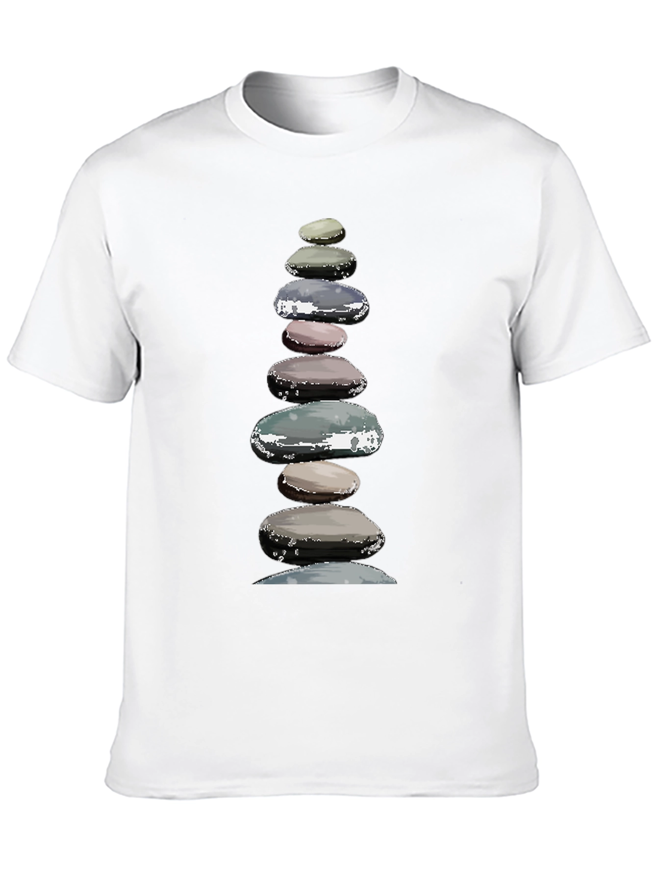 Zen Stone Stack Graphic T-Shirt