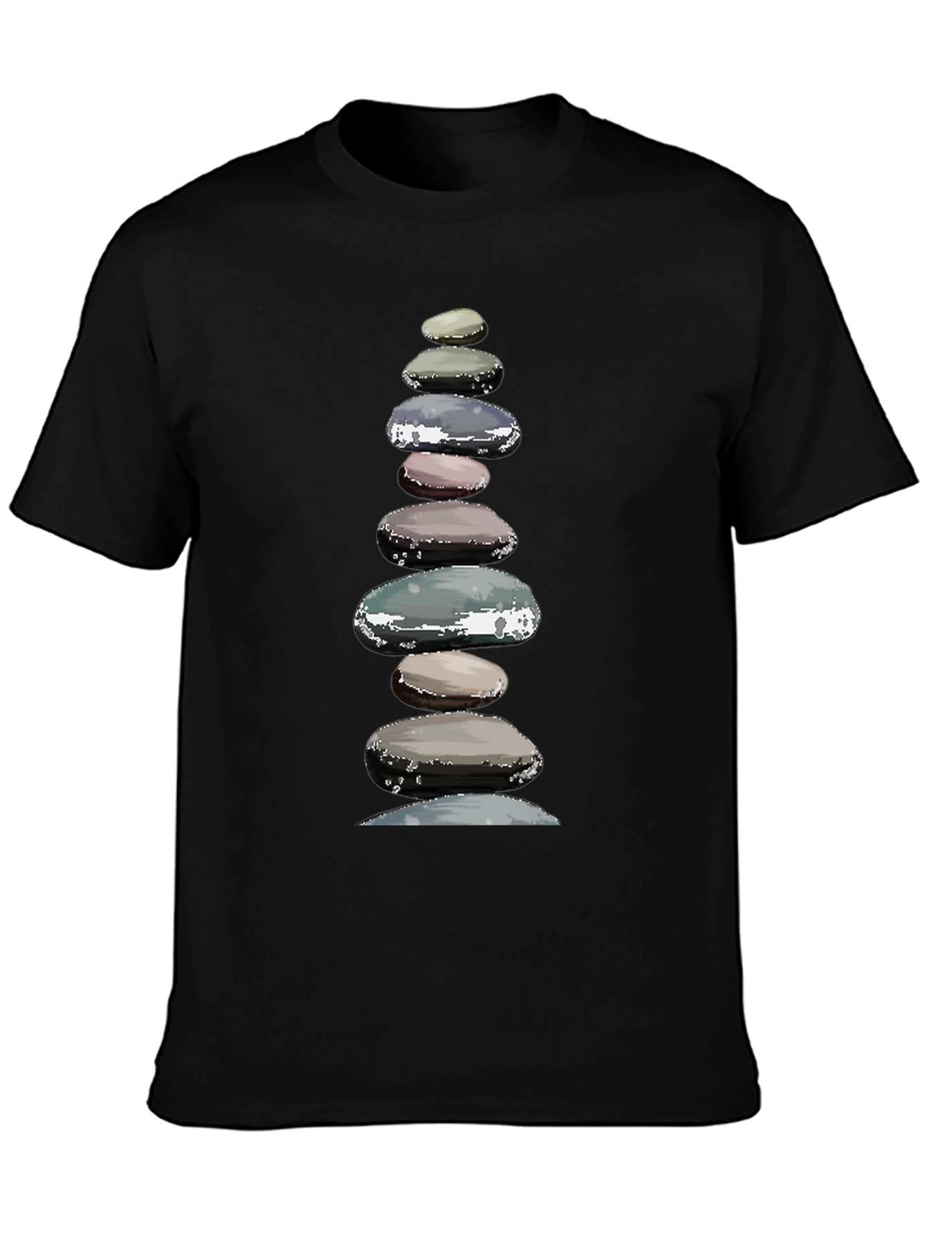 Zen Stone Stack Graphic T-Shirt