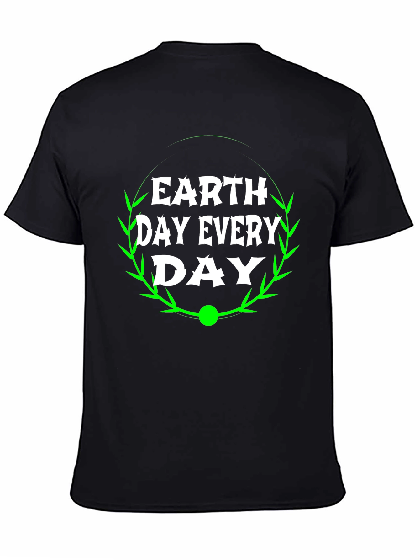 Earth Day Every Day Black Graphic Tee