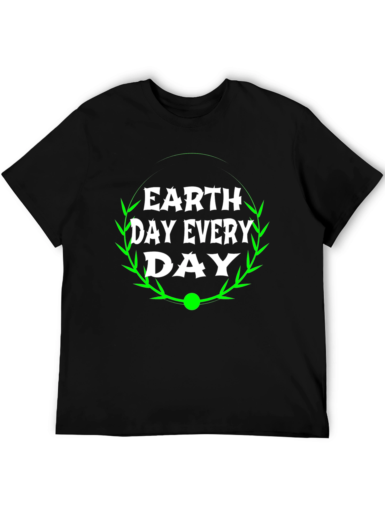 Earth Day Every Day Black Graphic Tee
