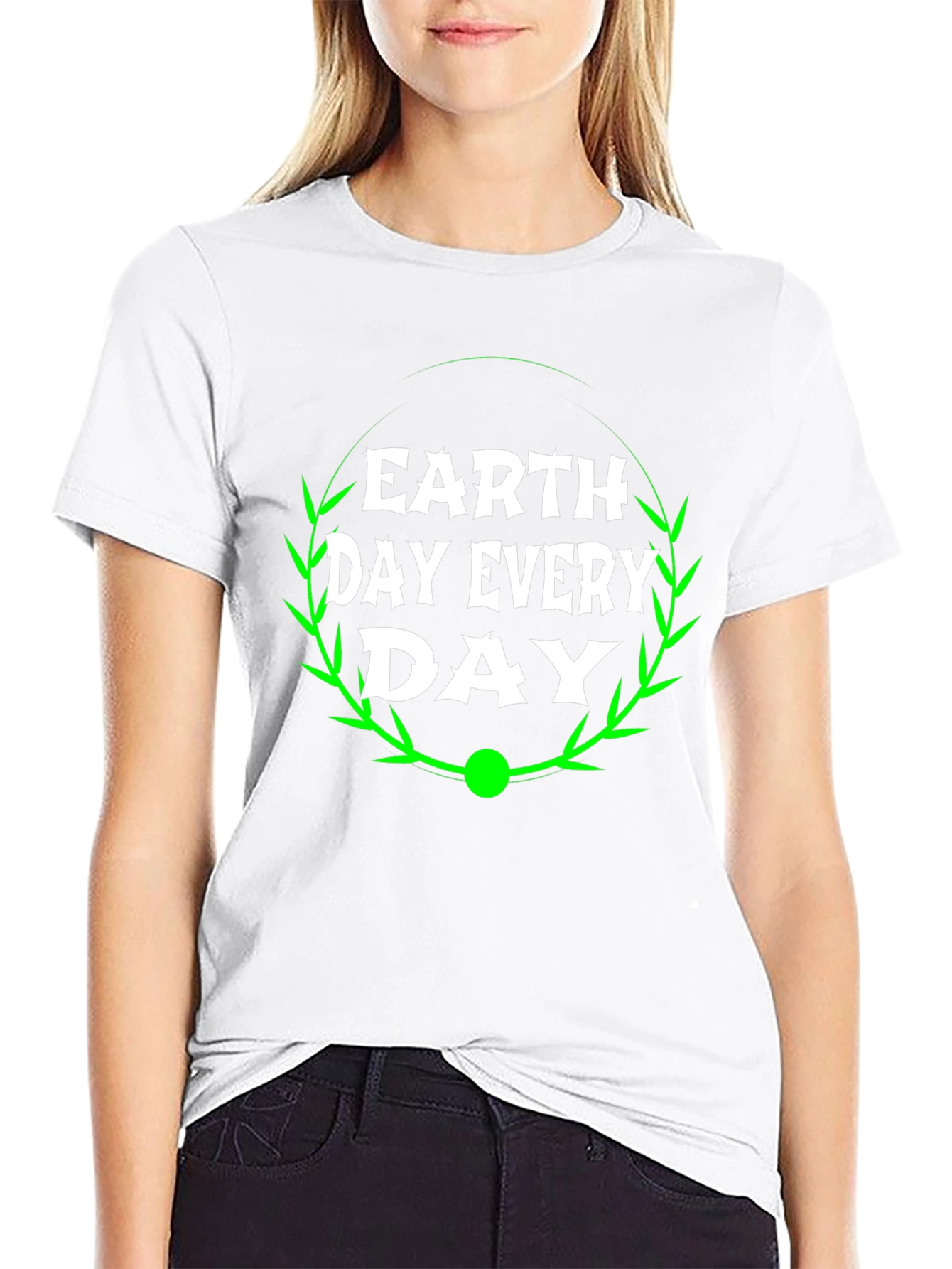 Earth Day Every Day Black Graphic Tee