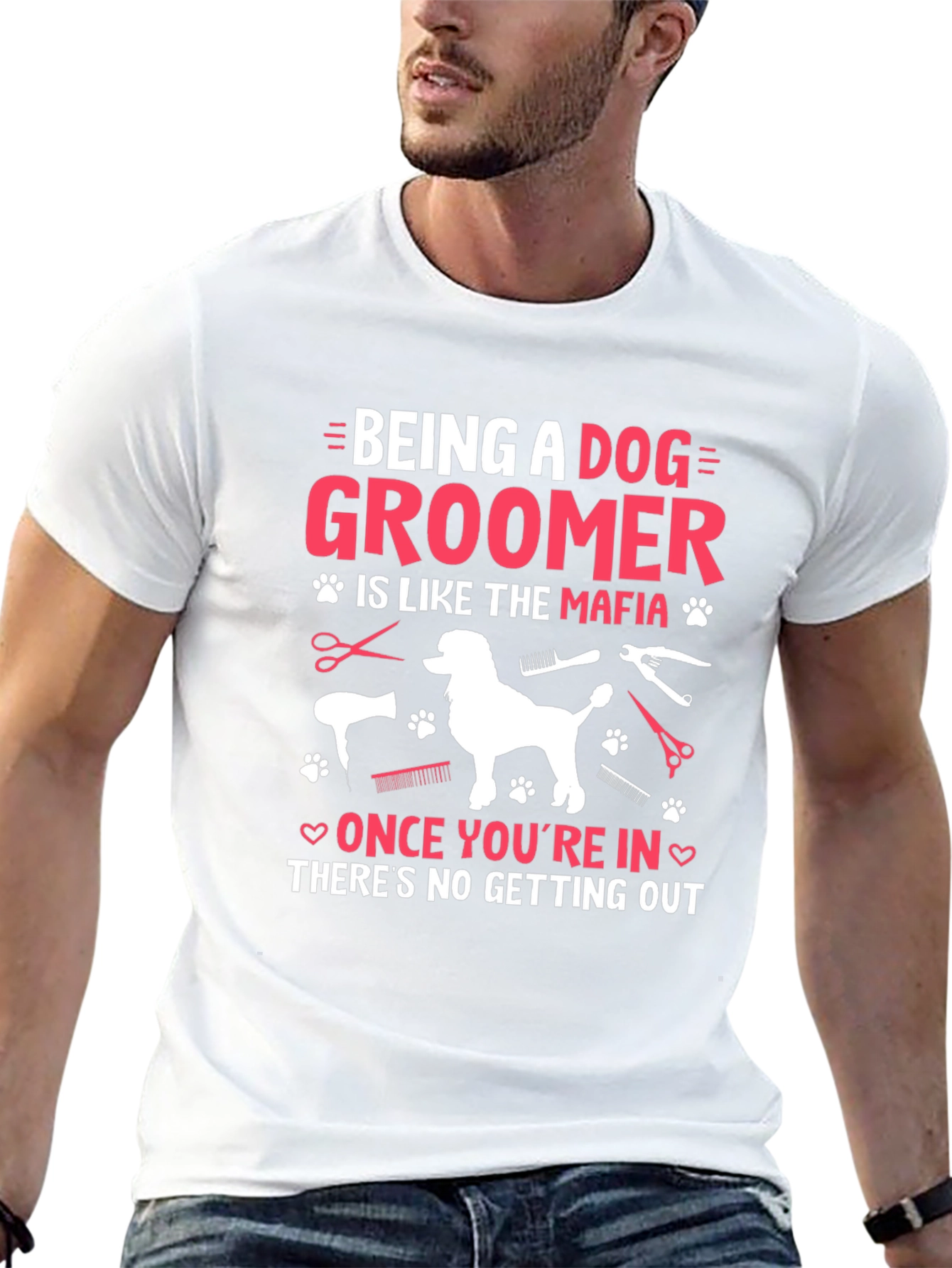 Dog Groomer Mafia T-Shirt - Grooming Humor Tee
