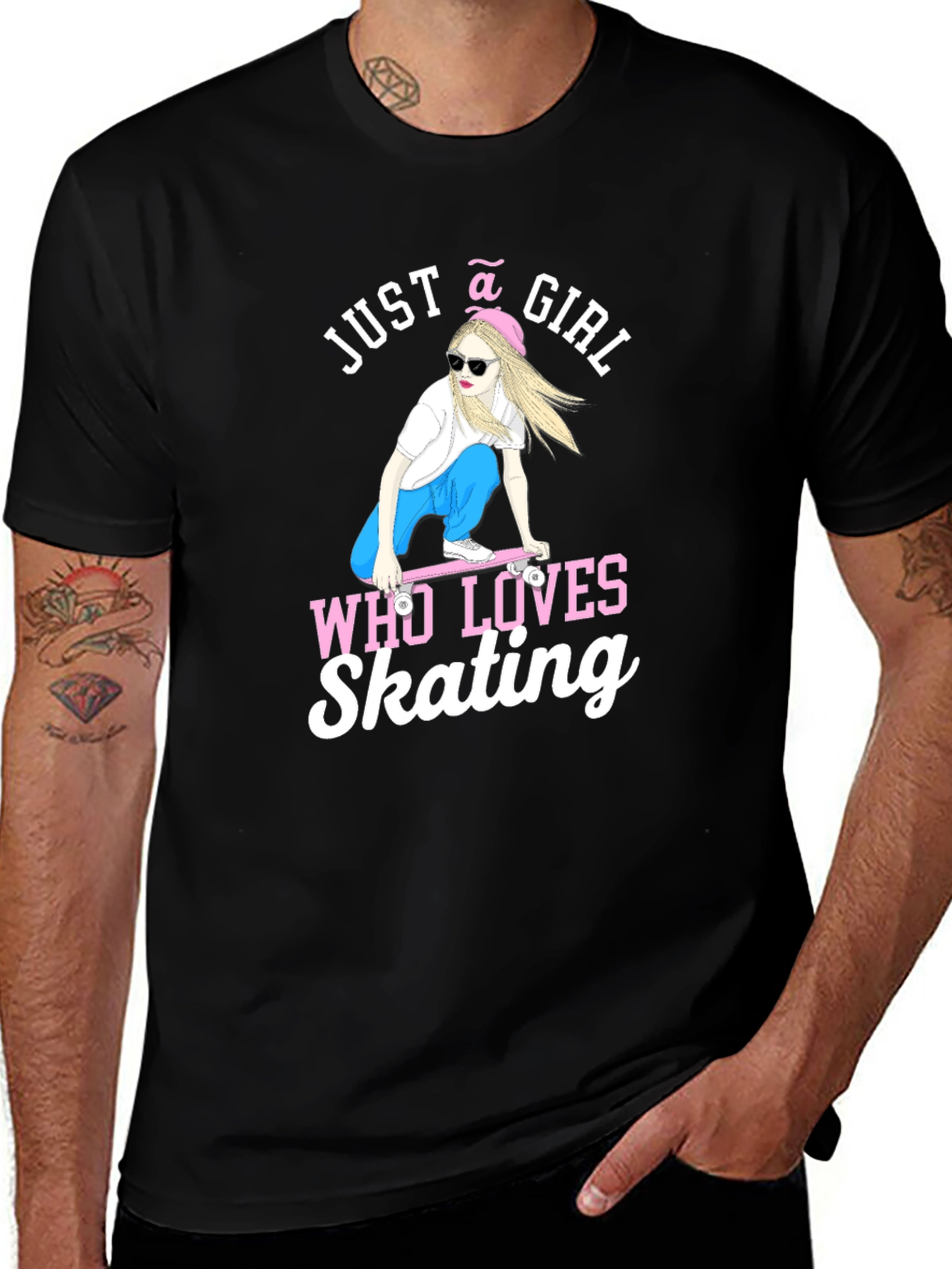 Just A Girl Who Loves Skating T-Shirt