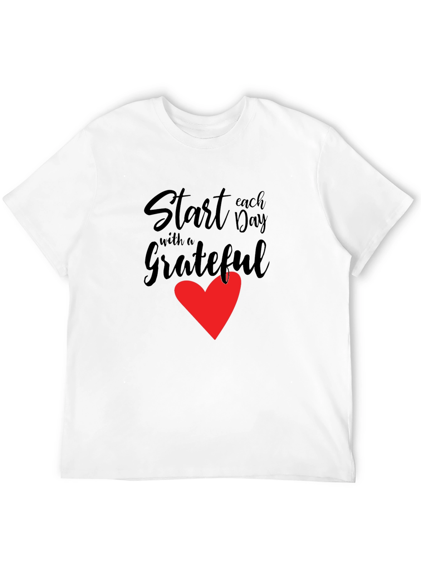 Grateful Heart Graphic Tee - Casual Comfort