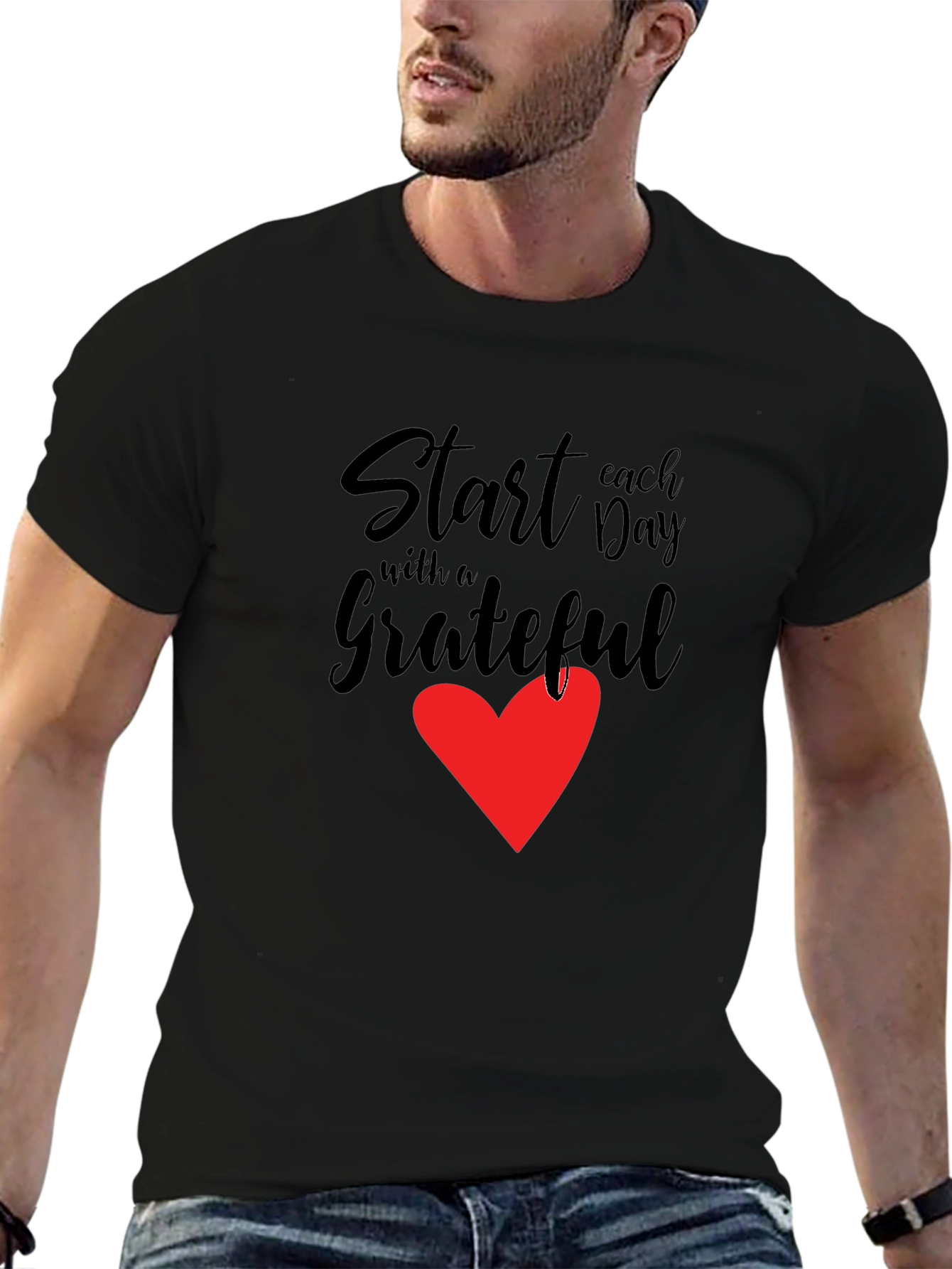 Grateful Heart Graphic Tee - Casual Comfort