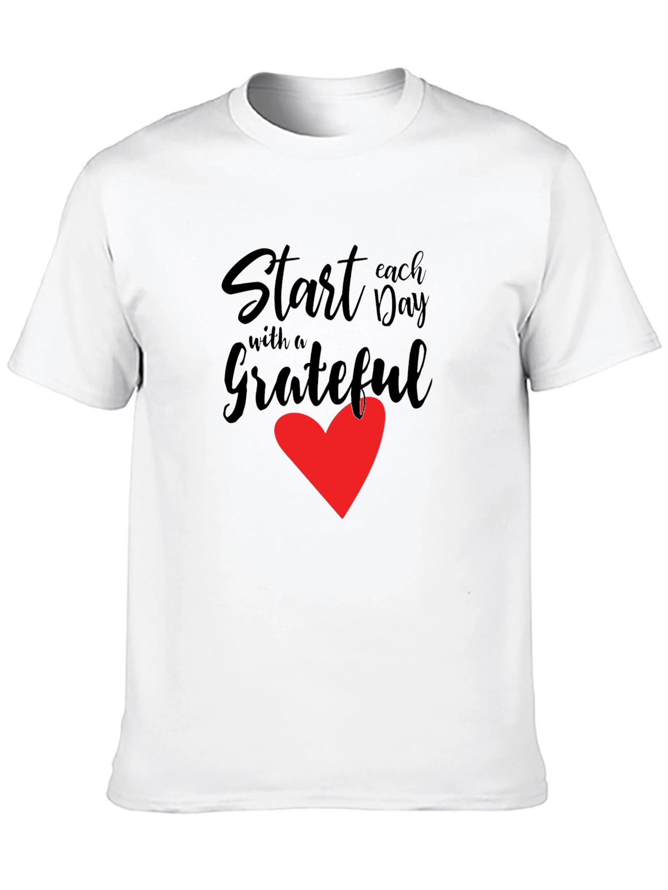 Grateful Heart Graphic Tee - Casual Comfort