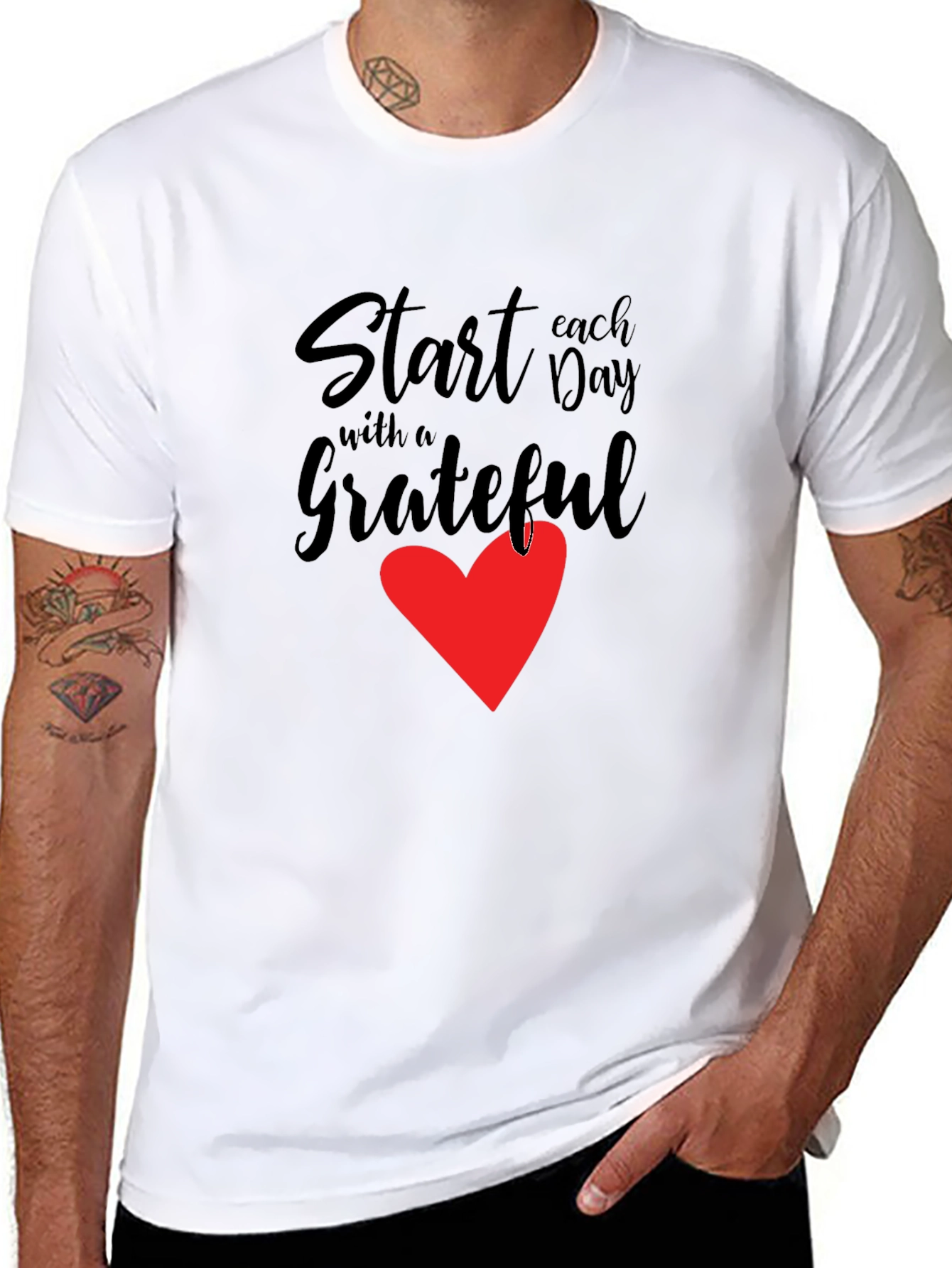 Grateful Heart Graphic Tee - Casual Comfort
