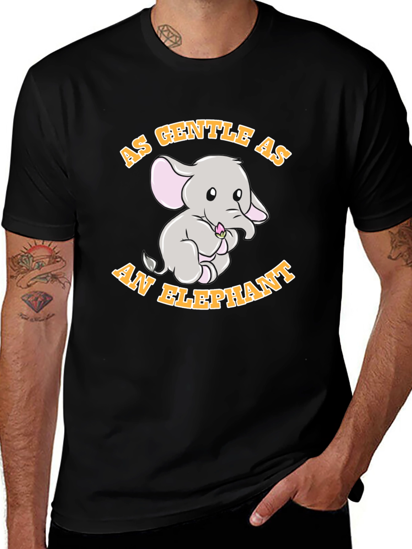 Gentle Elephant Graphic T-Shirt