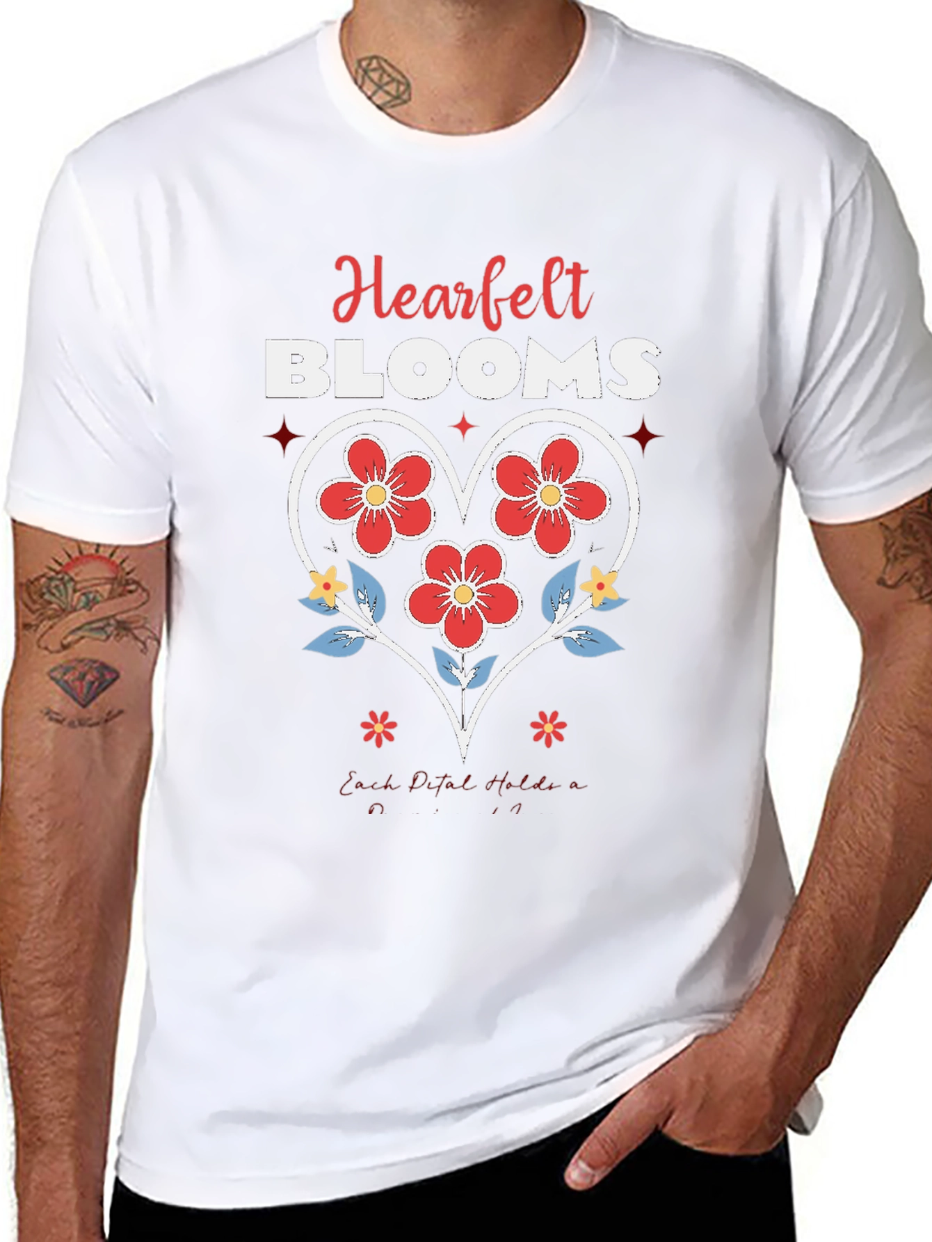 Heartfelt Blooms Graphic Tee