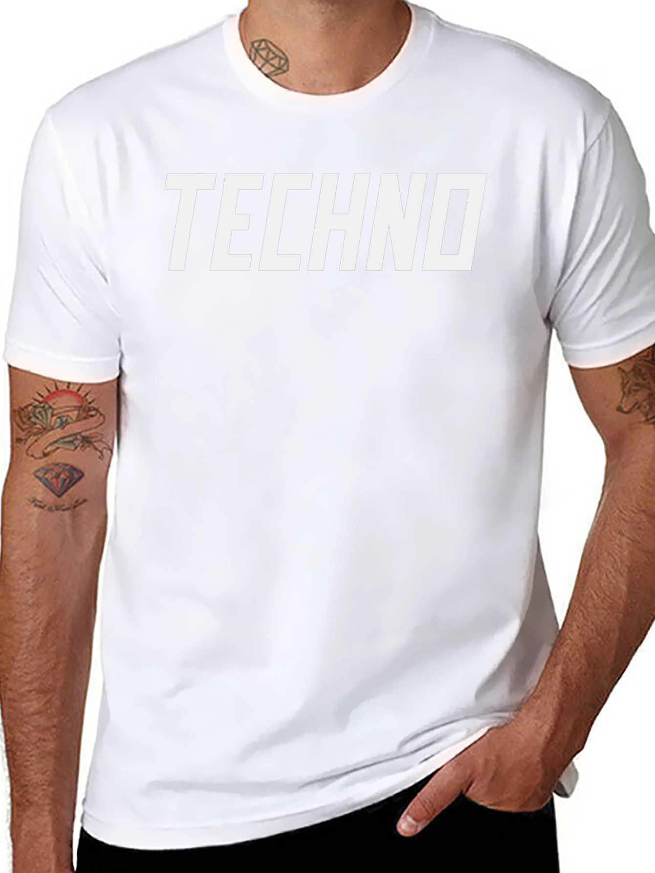 Techno Graphic Tee - Modern Style