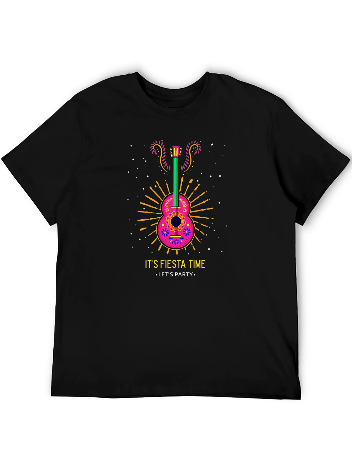 Fiesta Time Guitar Graphic Tee - Lets Party!