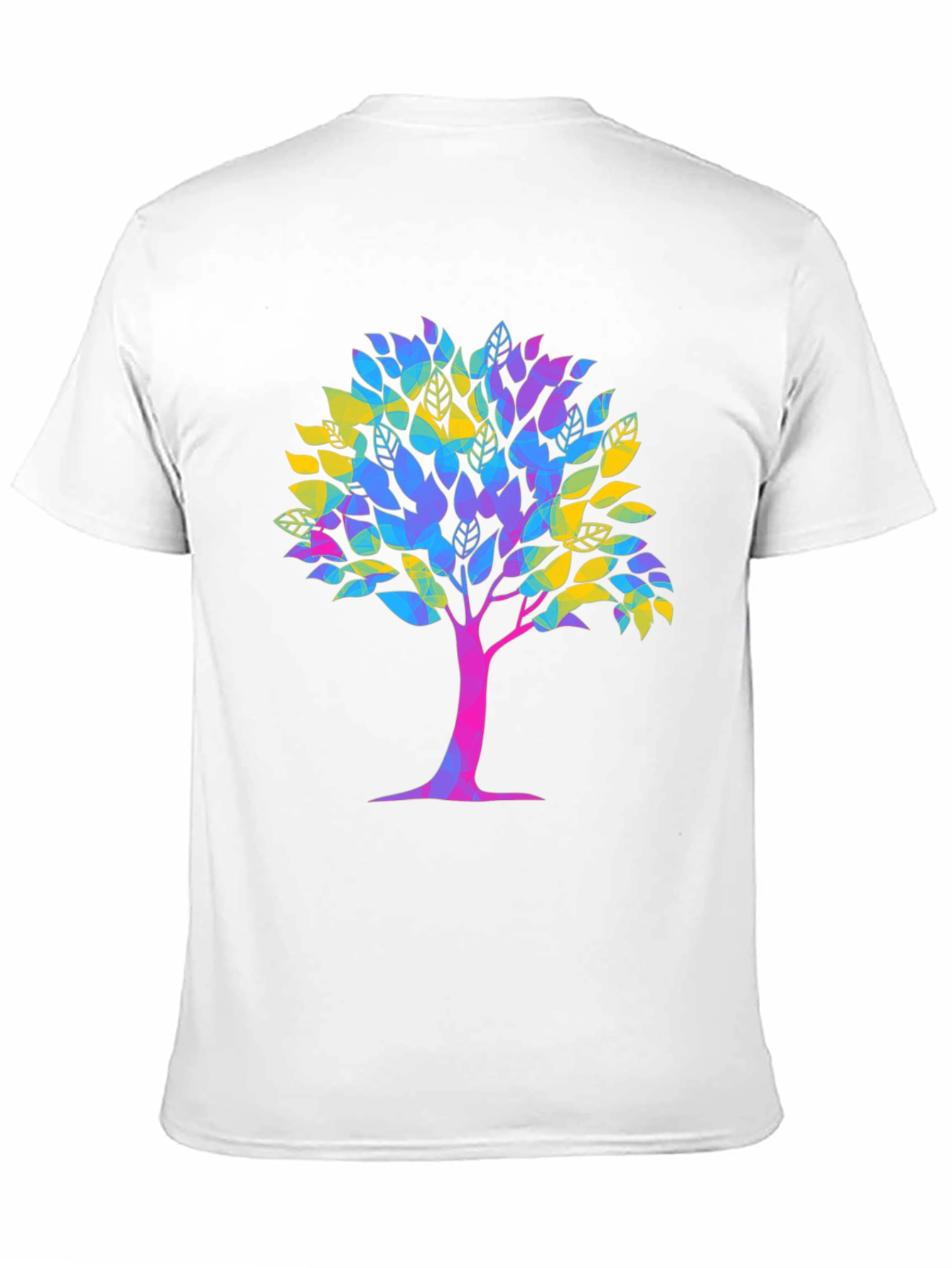 Vibrant Tree Graphic Tee - Unisex Black T-Shirt