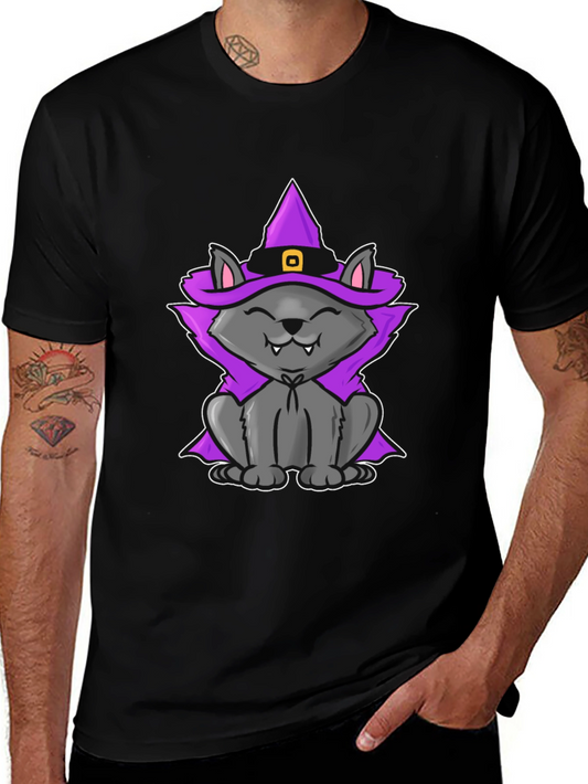 Witch Cat T-Shirt - Halloween Tee
