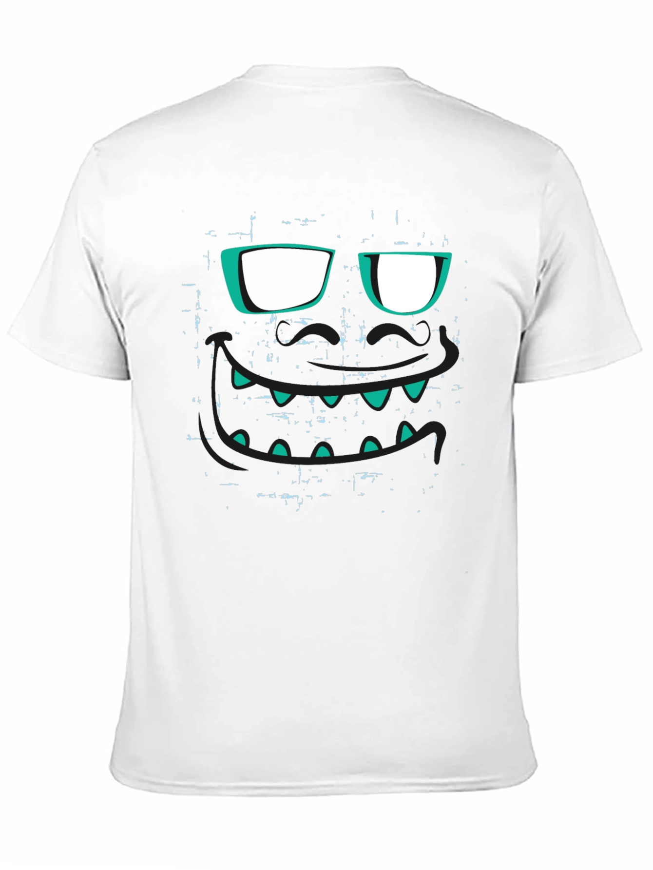 Monster Face Graphic Black T-Shirt