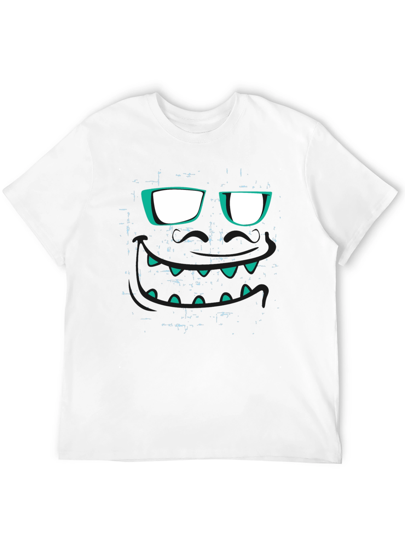 Monster Face Graphic Black T-Shirt
