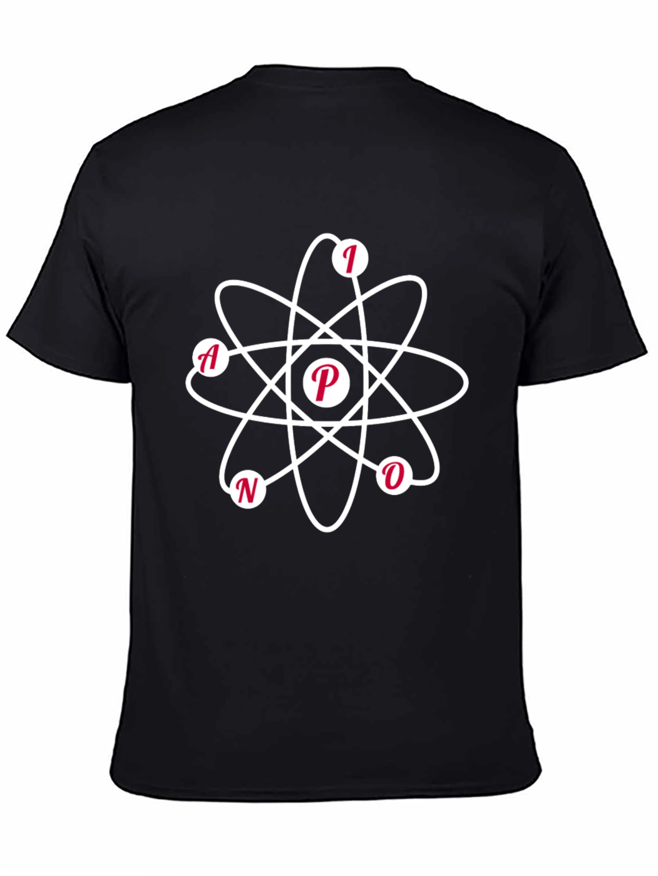 NANO Atom Design Black T-Shirt