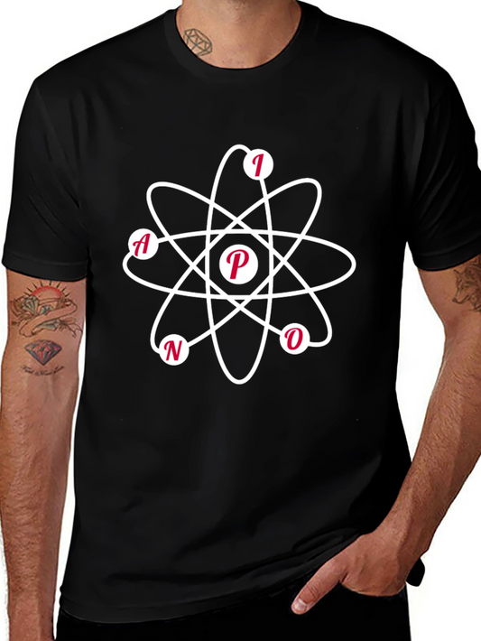 NANO Atom Design Black T-Shirt