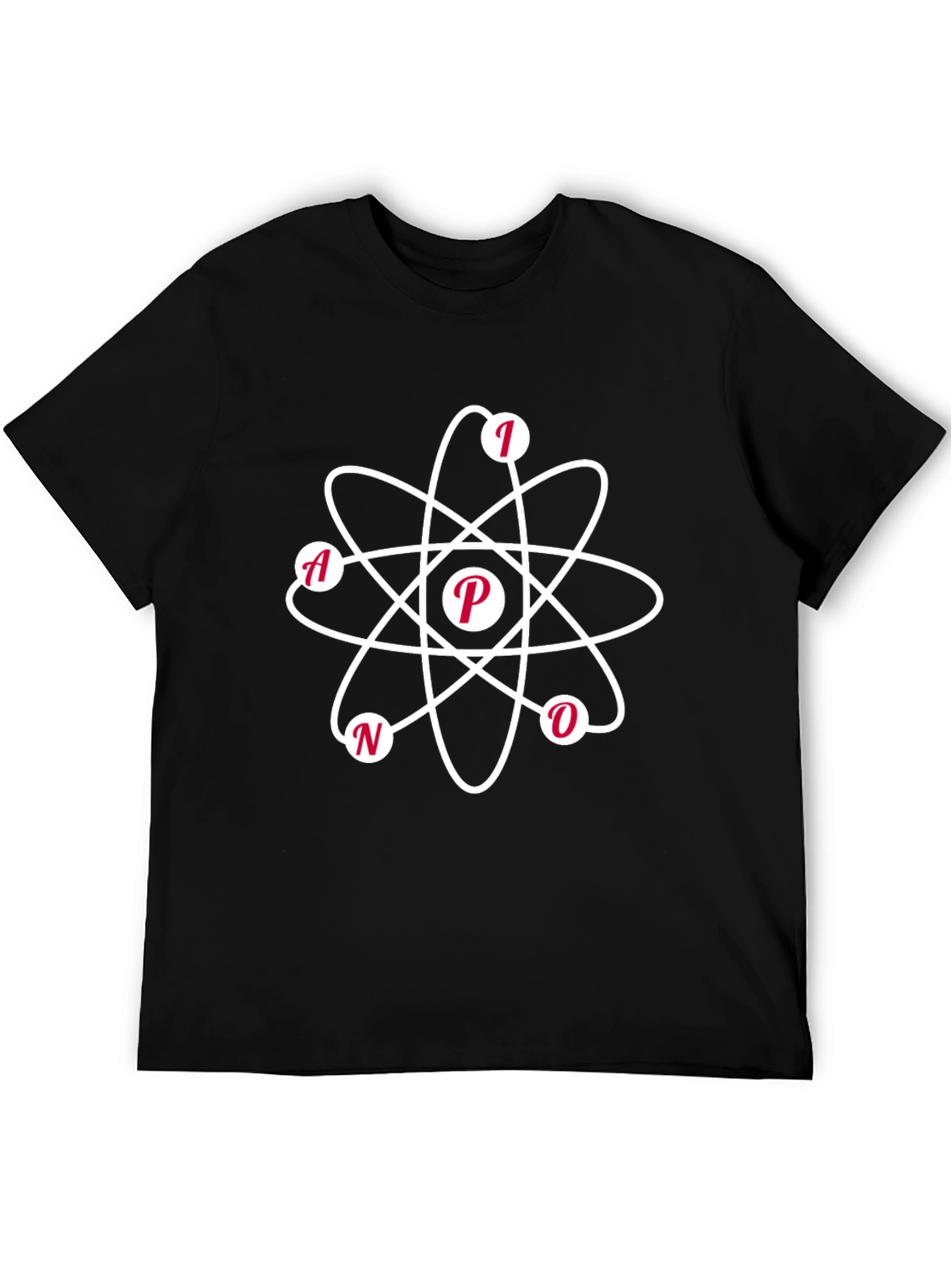 NANO Atom Design Black T-Shirt