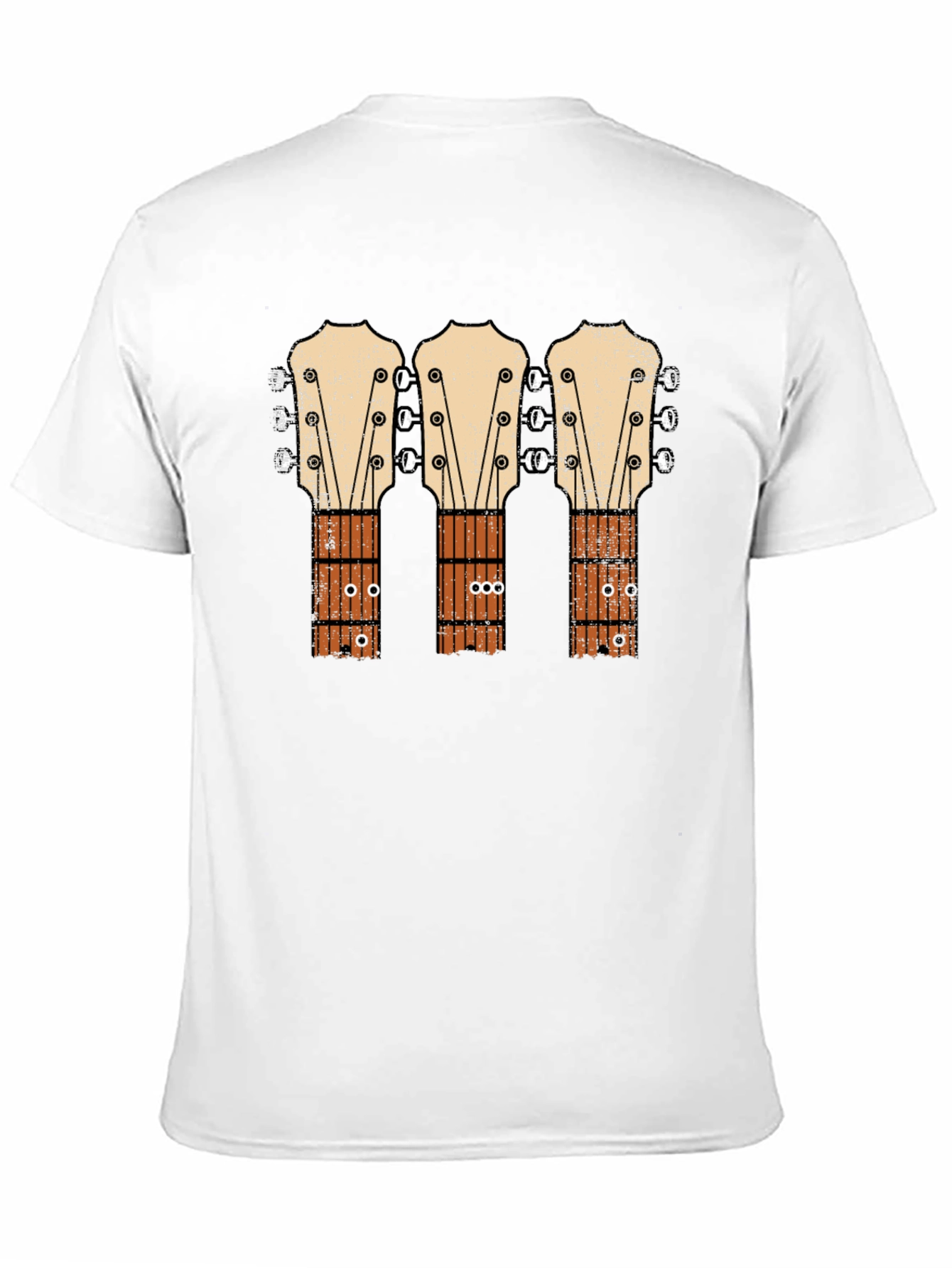 Guitar Headstock T-Shirt - Music Lover Tee