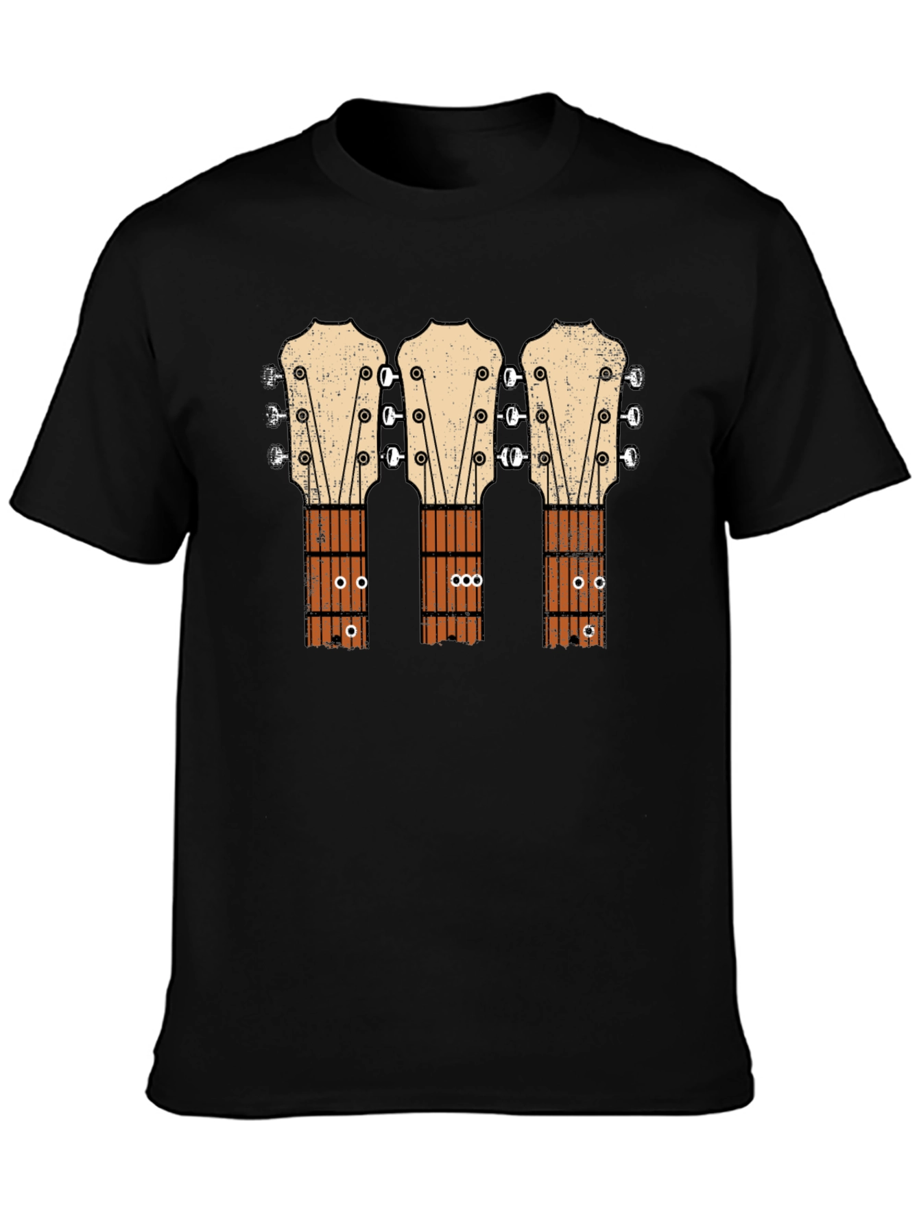 Guitar Headstock T-Shirt - Music Lover Tee