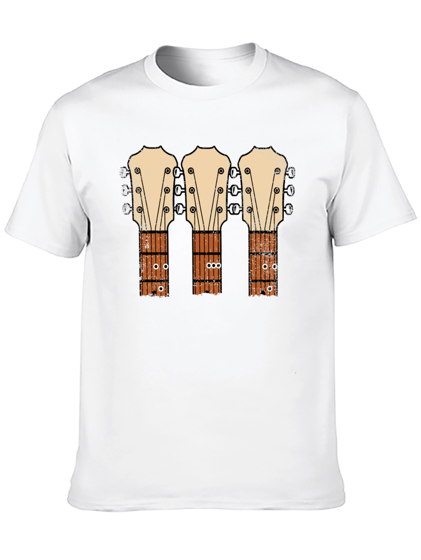 Guitar Headstock T-Shirt - Music Lover Tee