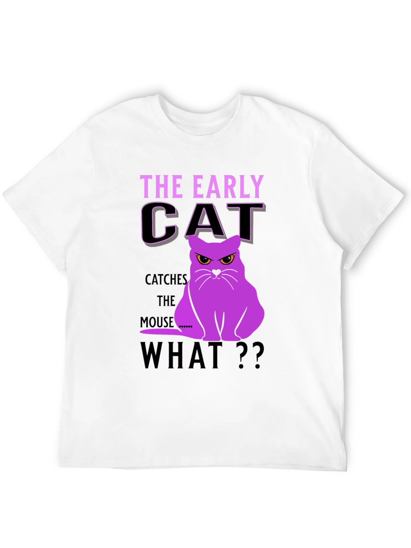 Early Cat T-Shirt - Funny Cat Graphic Tee