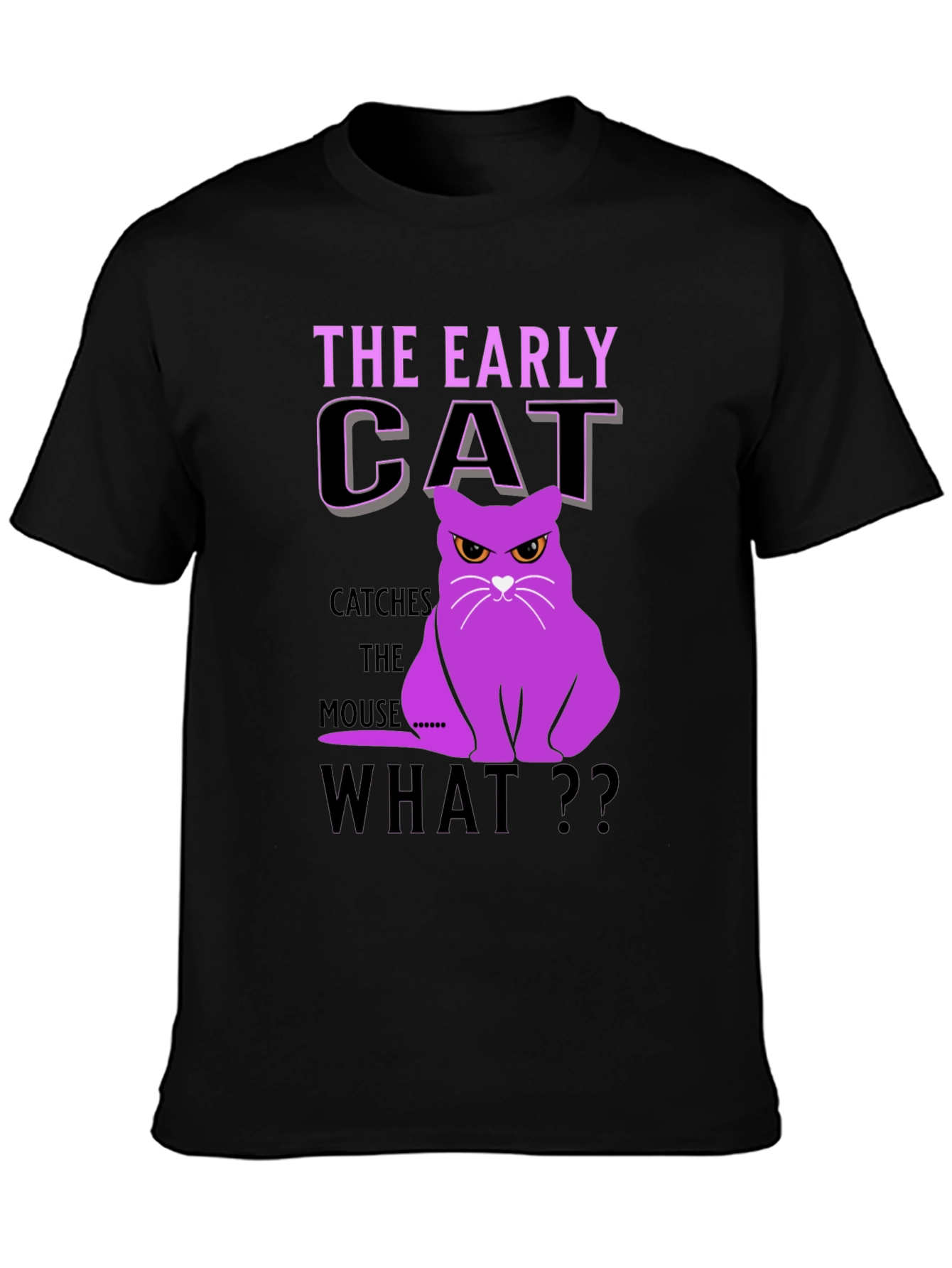 Early Cat T-Shirt - Funny Cat Graphic Tee