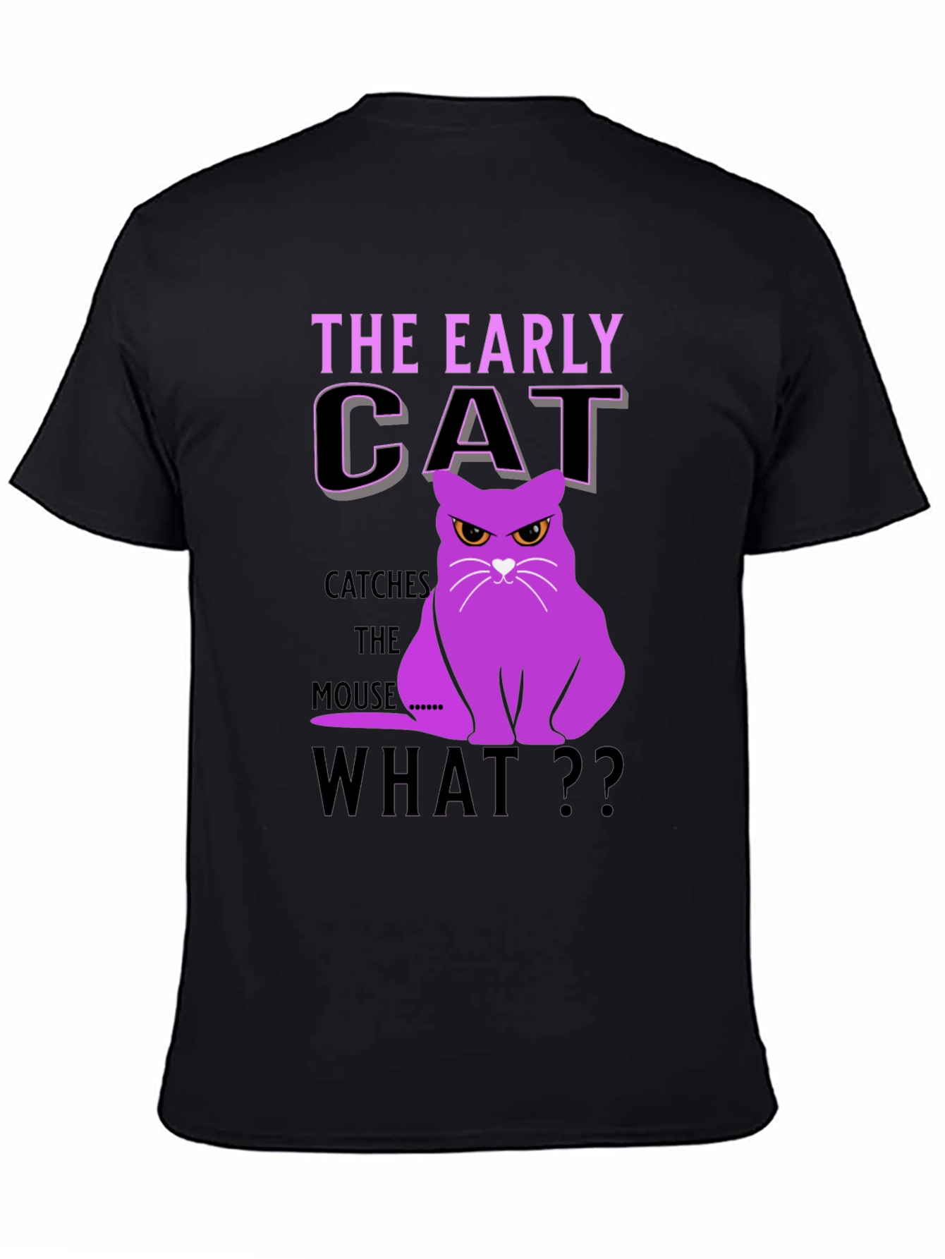Early Cat T-Shirt - Funny Cat Graphic Tee
