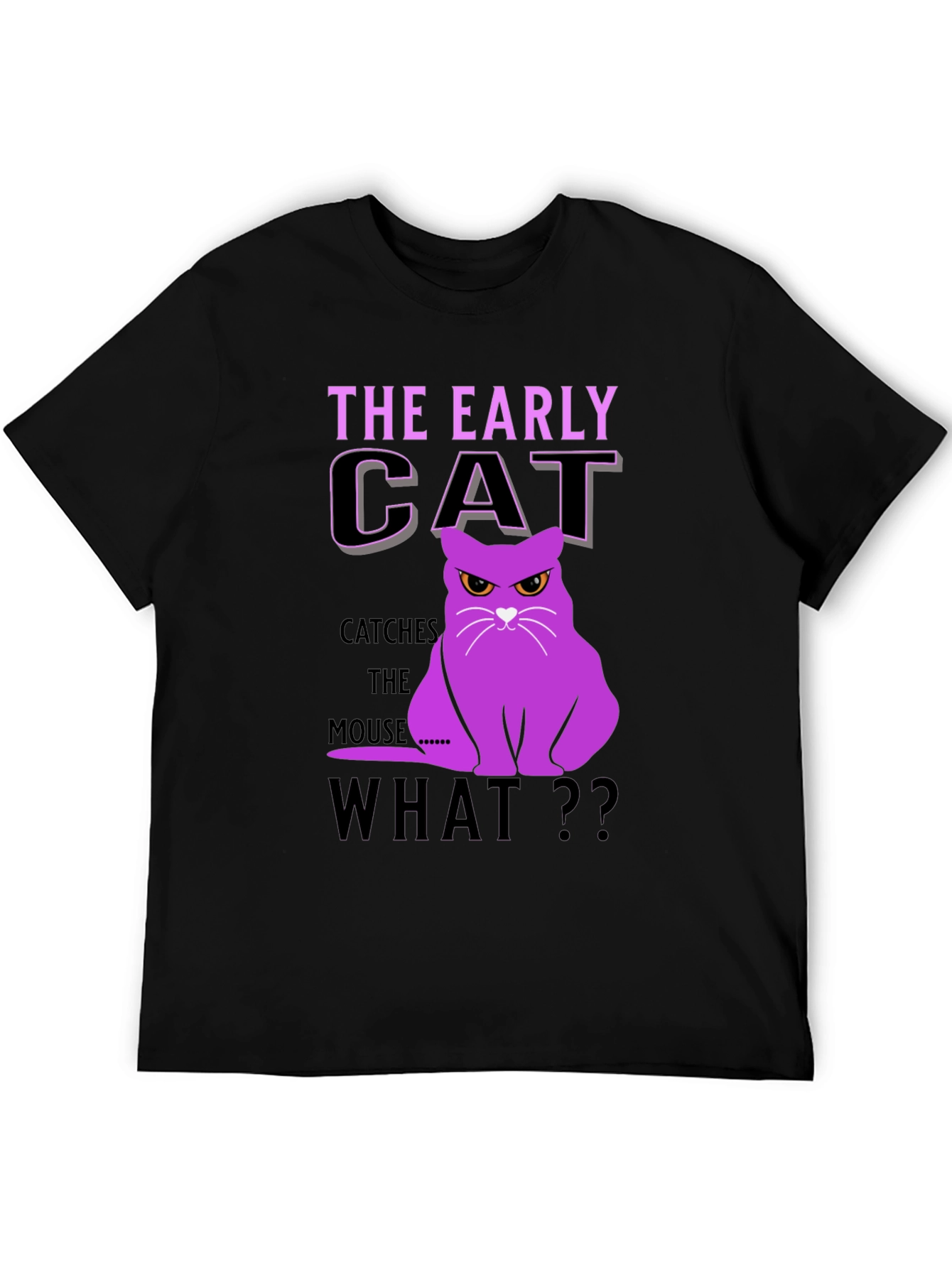 Early Cat T-Shirt - Funny Cat Graphic Tee