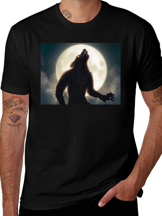 Werewolf Moon Black T-Shirt