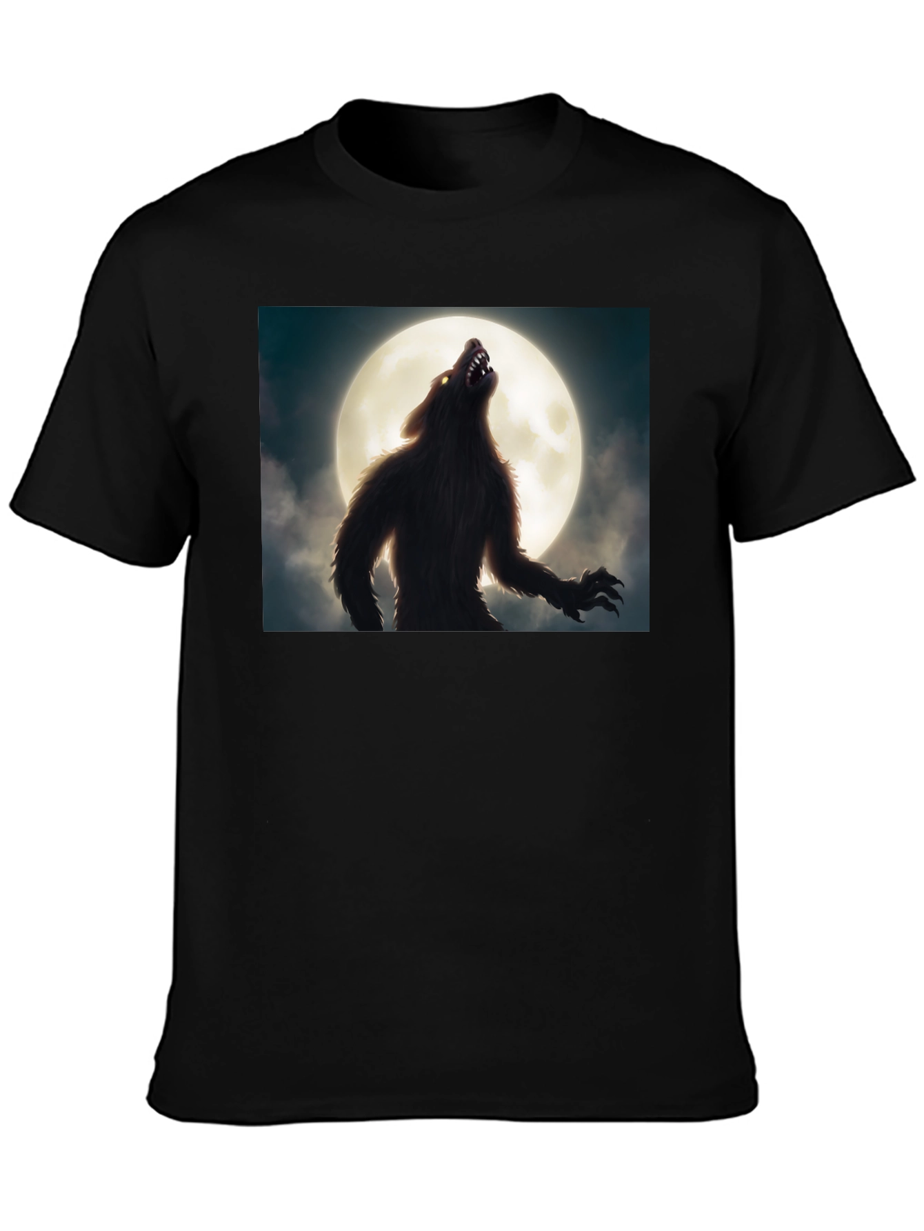 Werewolf Moon Black T-Shirt
