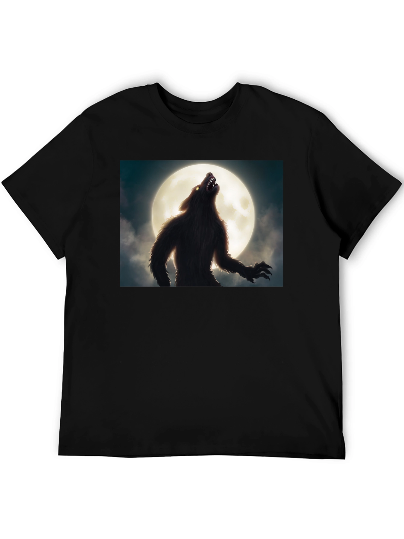 Werewolf Moon Black T-Shirt