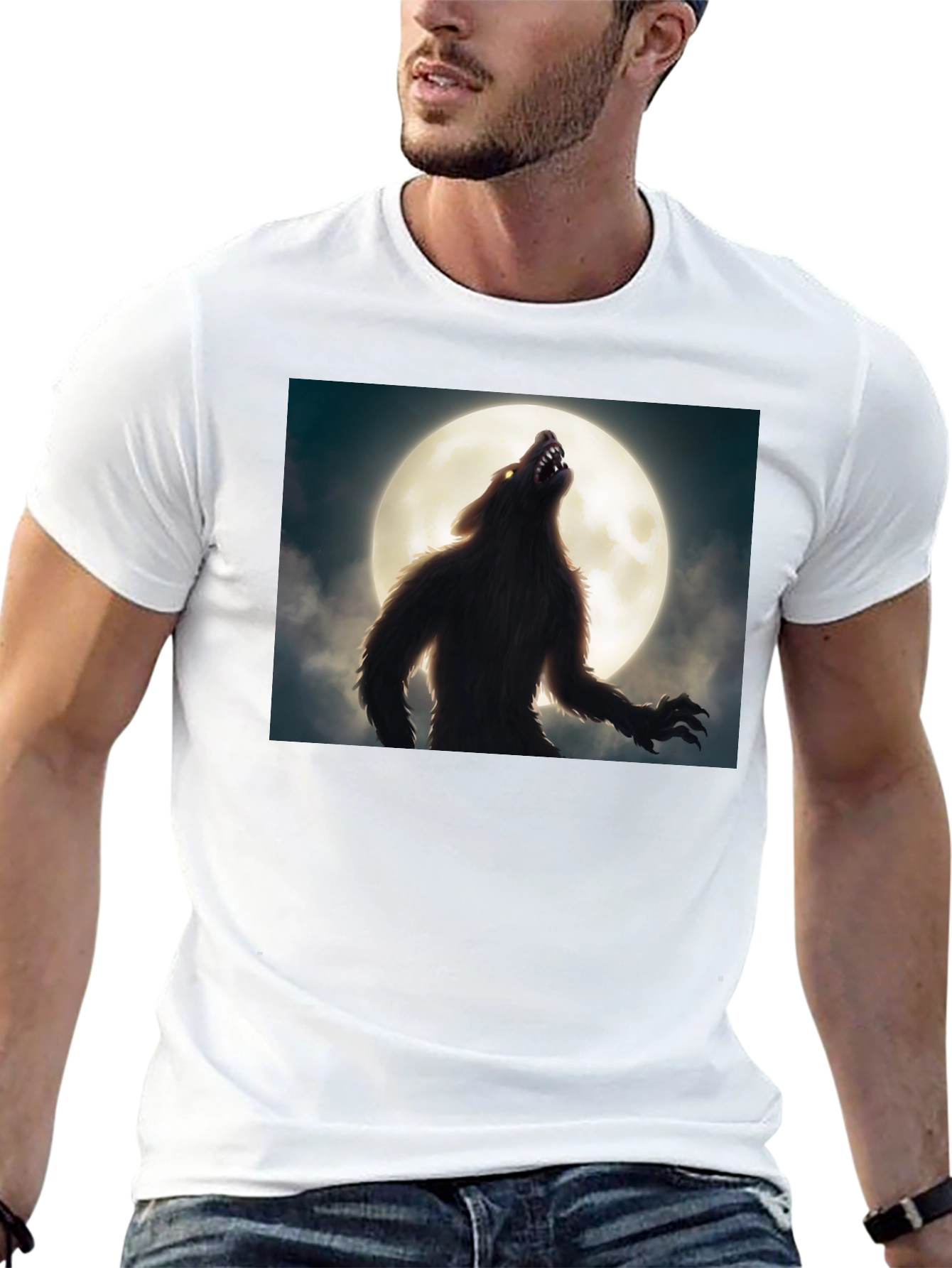 Werewolf Moon Black T-Shirt