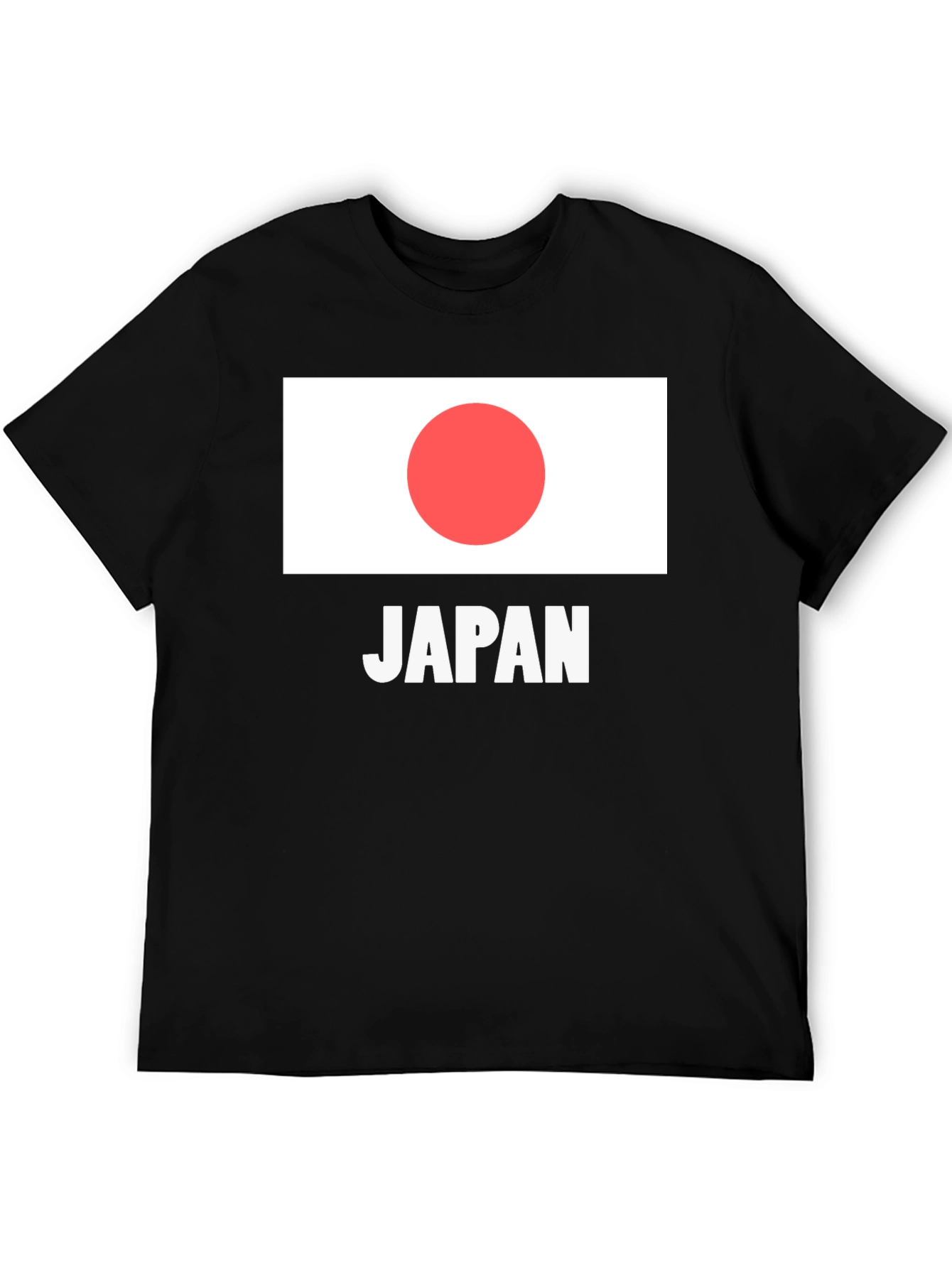 Japan Flag T-Shirt - Black Graphic Tee