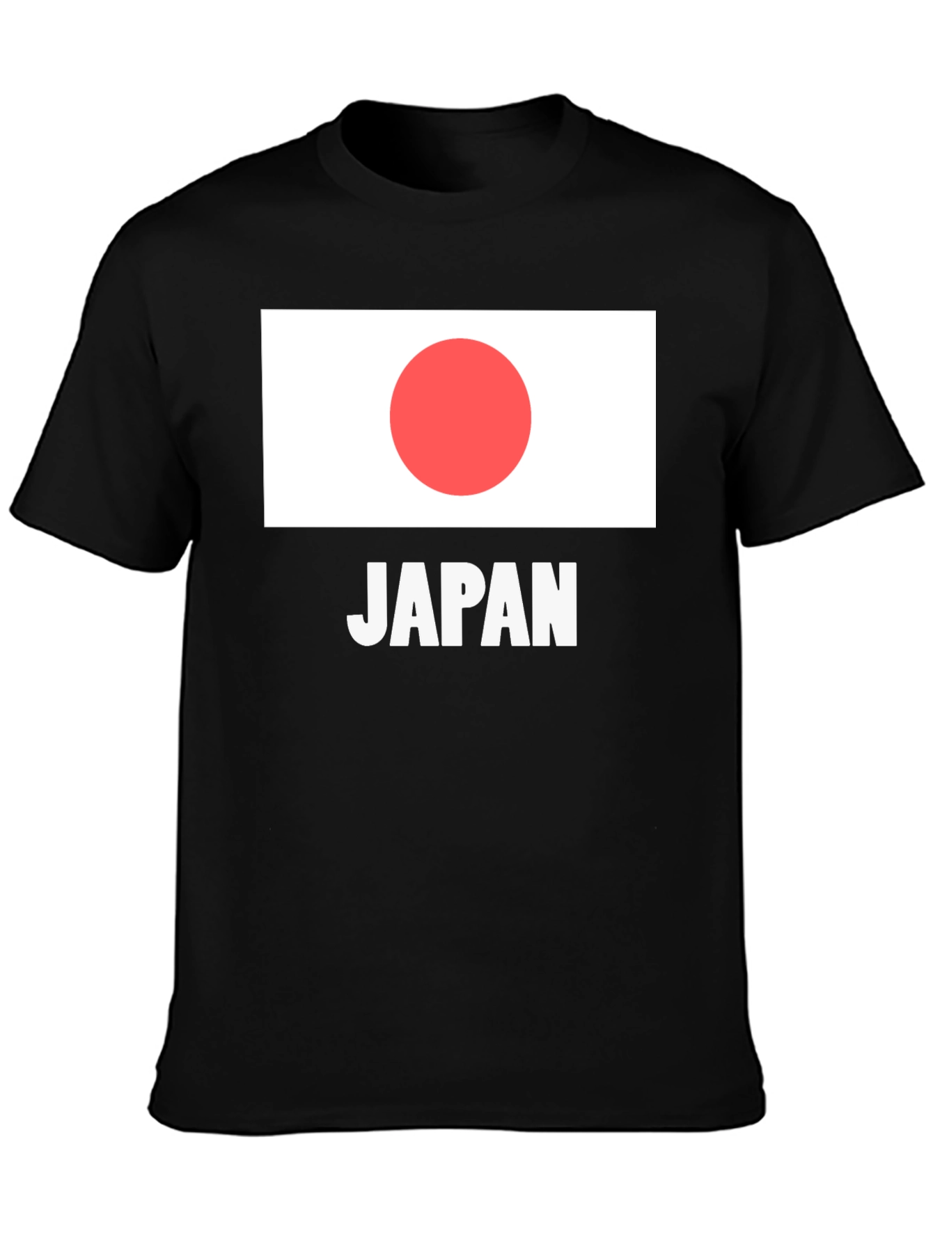 Japan Flag T-Shirt - Black Graphic Tee
