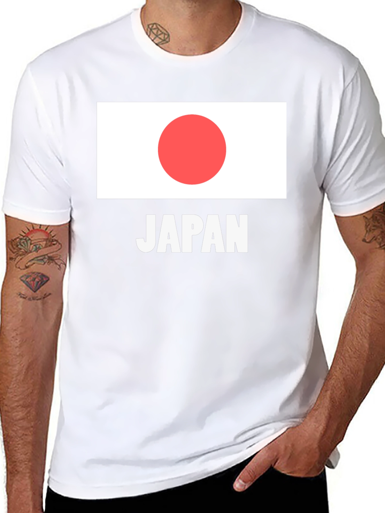 Japan Flag T-Shirt - Black Graphic Tee