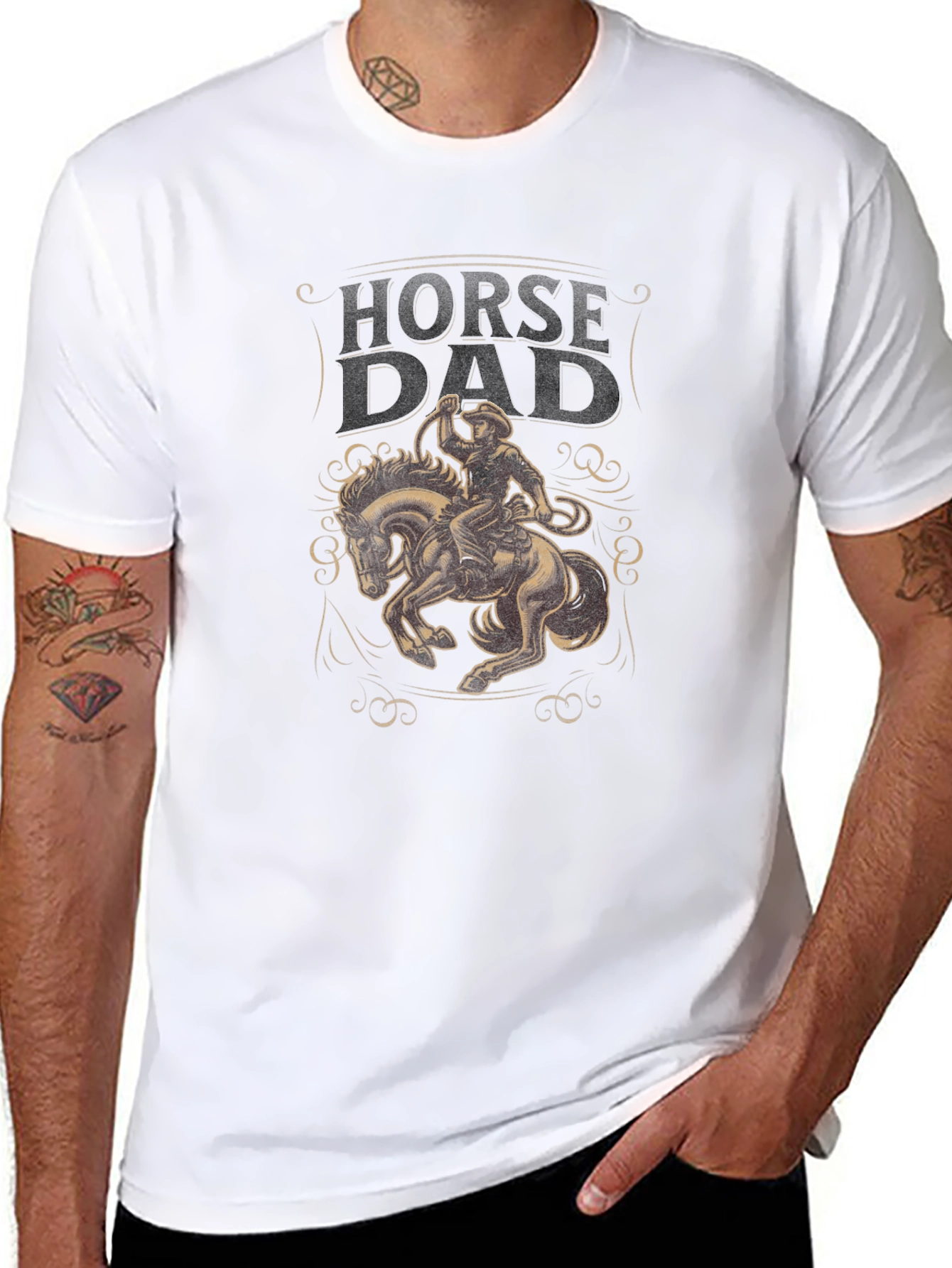Horse Dad Graphic T-Shirt