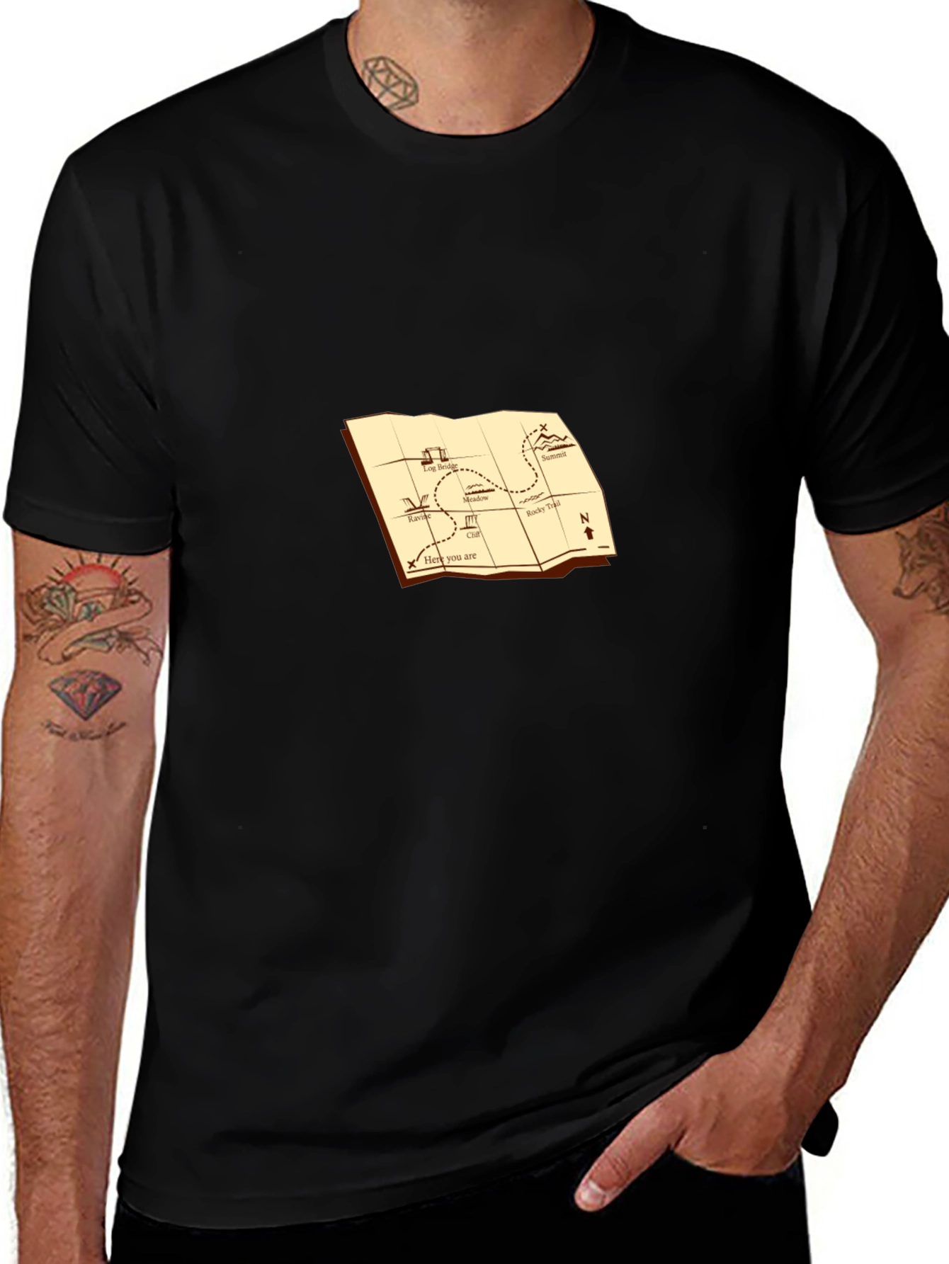 Treasure Map Graphic Tee - Adventure Awaits!